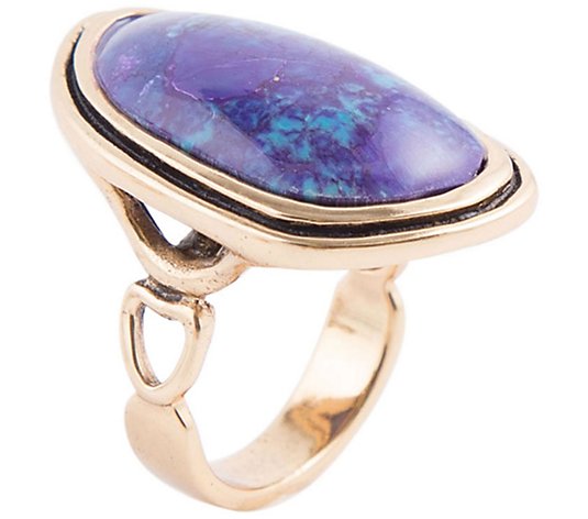 Barse Artisan Crafted Purple Turquoise Ring