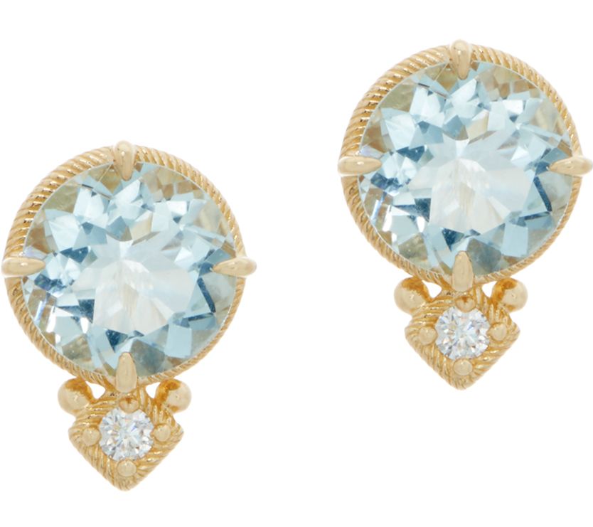 Qvc sale aquamarine earrings