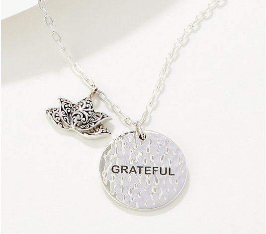 Lois Hill Sterling Silver Inspirational Charms Necklace