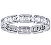 Diamonique 1.00 cttw Eternity Band Ring, Sterli ng Silver