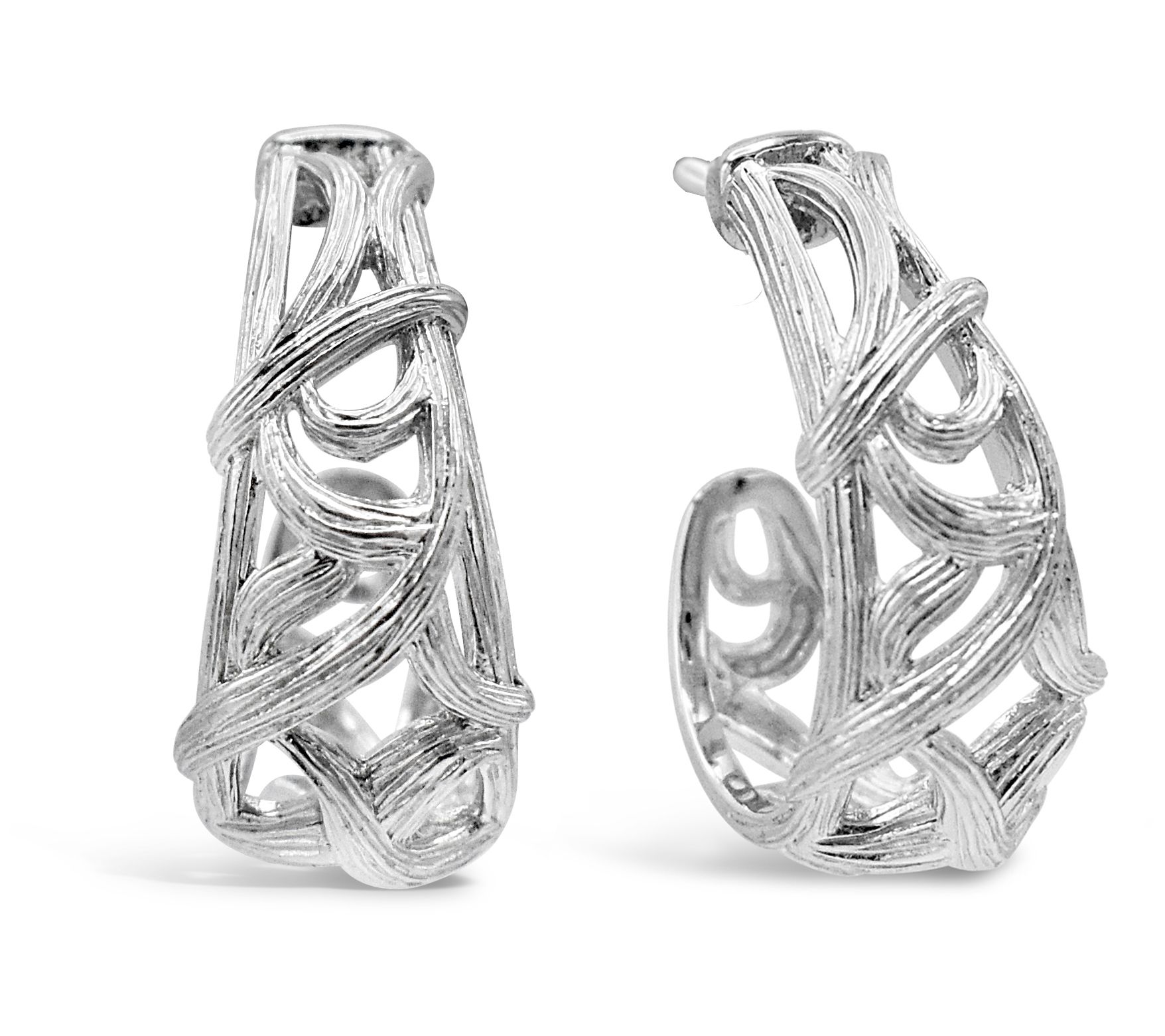 Ariva Sterling Silver Openwork Earrings