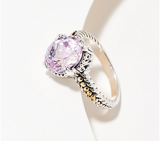 Artisan Crafted Sterling Silver Kunzite Oval Solitaire Ring