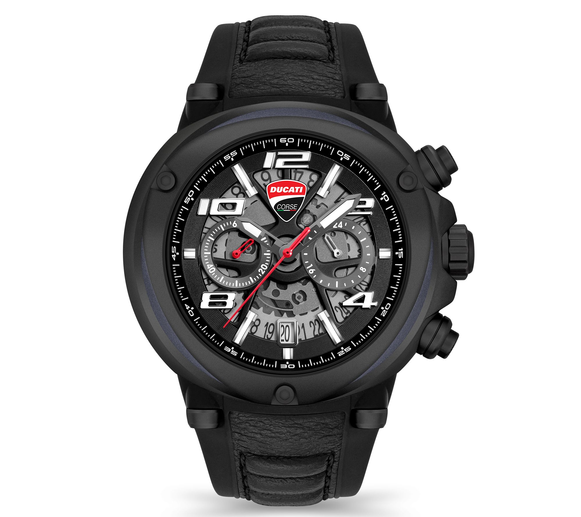 Ducati Corse Men's Partenza Black Chronograph Watch