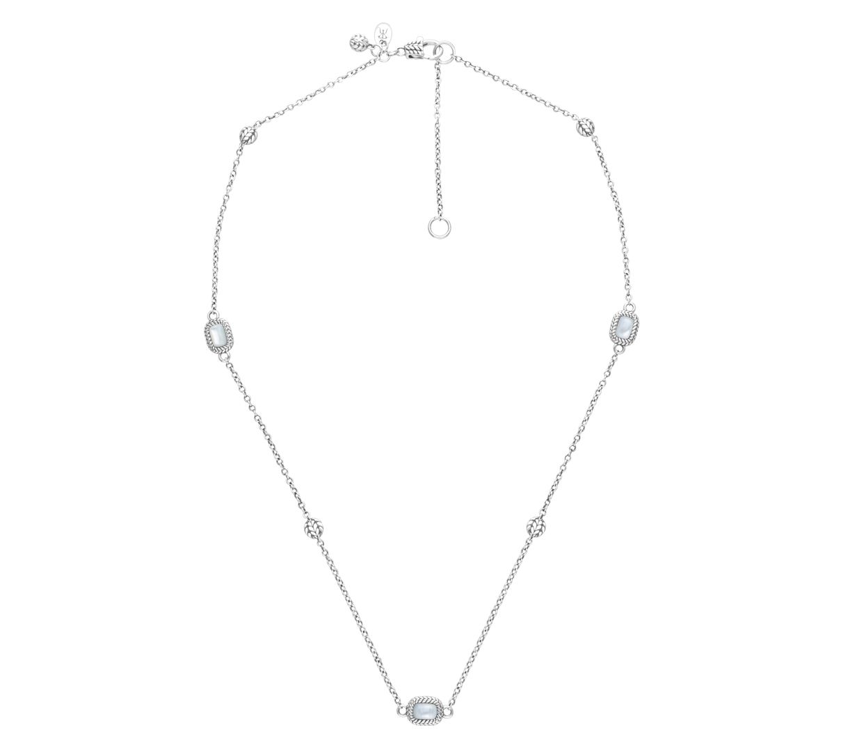 Tiffany Kay Studio Sterling Gemstone Station Necklace - QVC.com