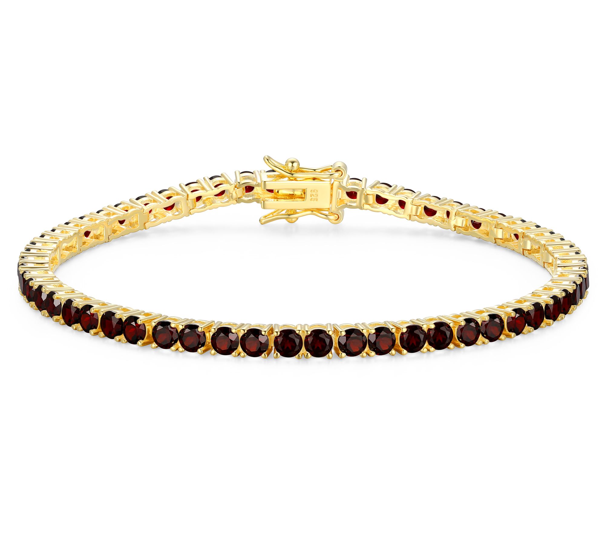 Affinity Gems Round Birthstone Tennis Bracelet, 18K Plated