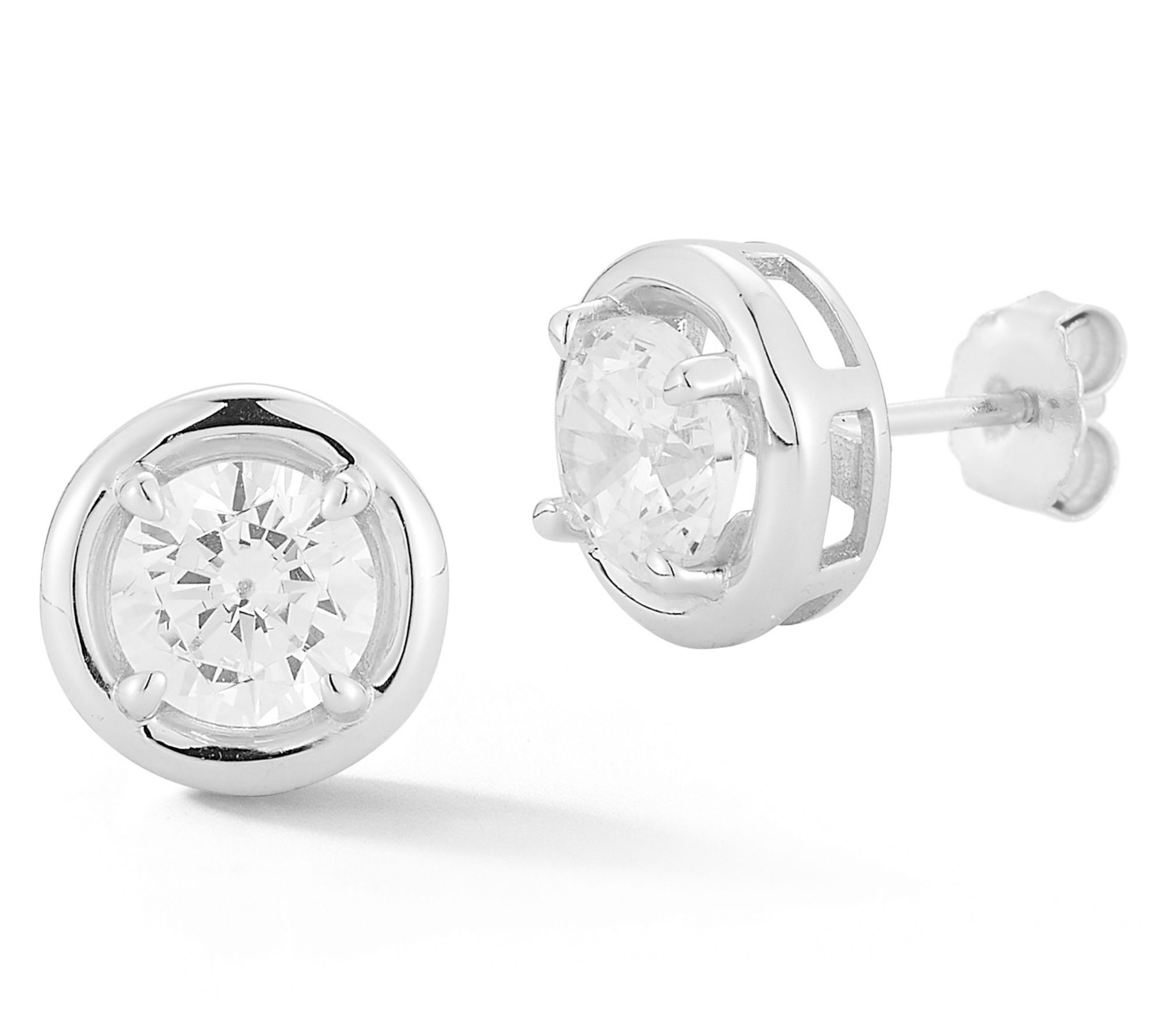 Rachel Zoe Puffed Round Stud Earrings, Sterling