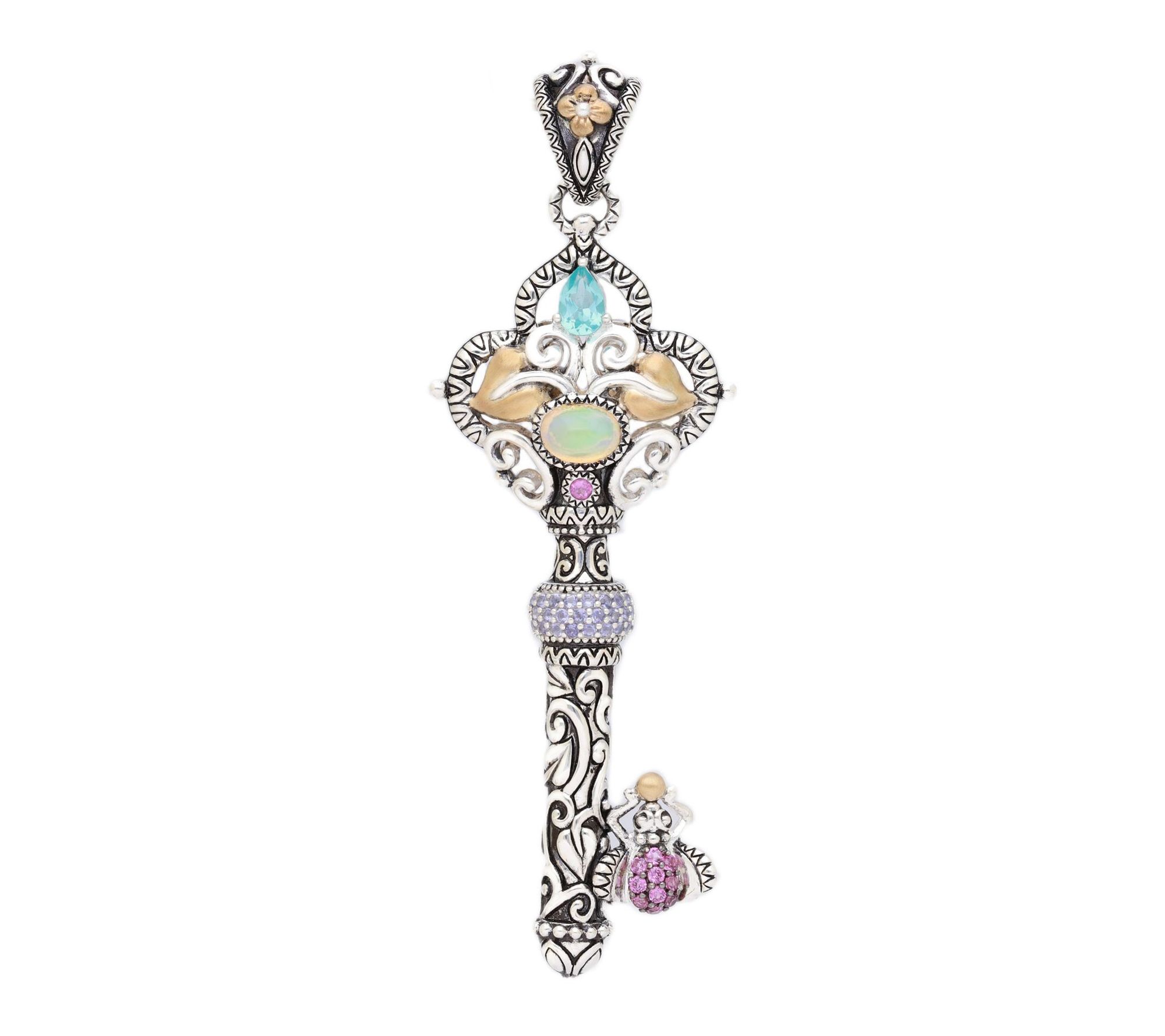 Barbara Bixby Sterling & 18K Multi-Gemstone KeyEnhancer