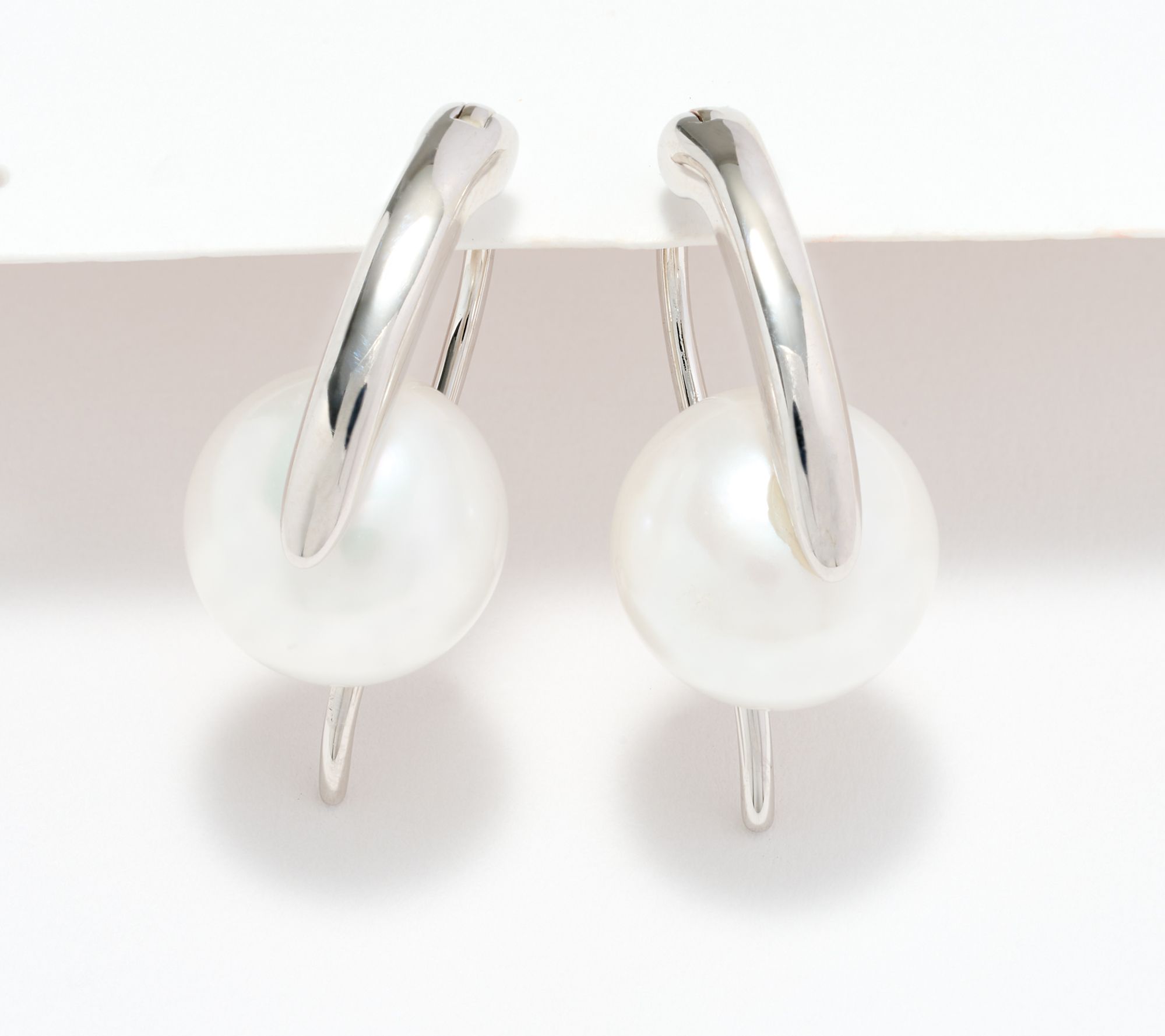 "As Is" Honora Bronze Pearl Earrings Silver Plated