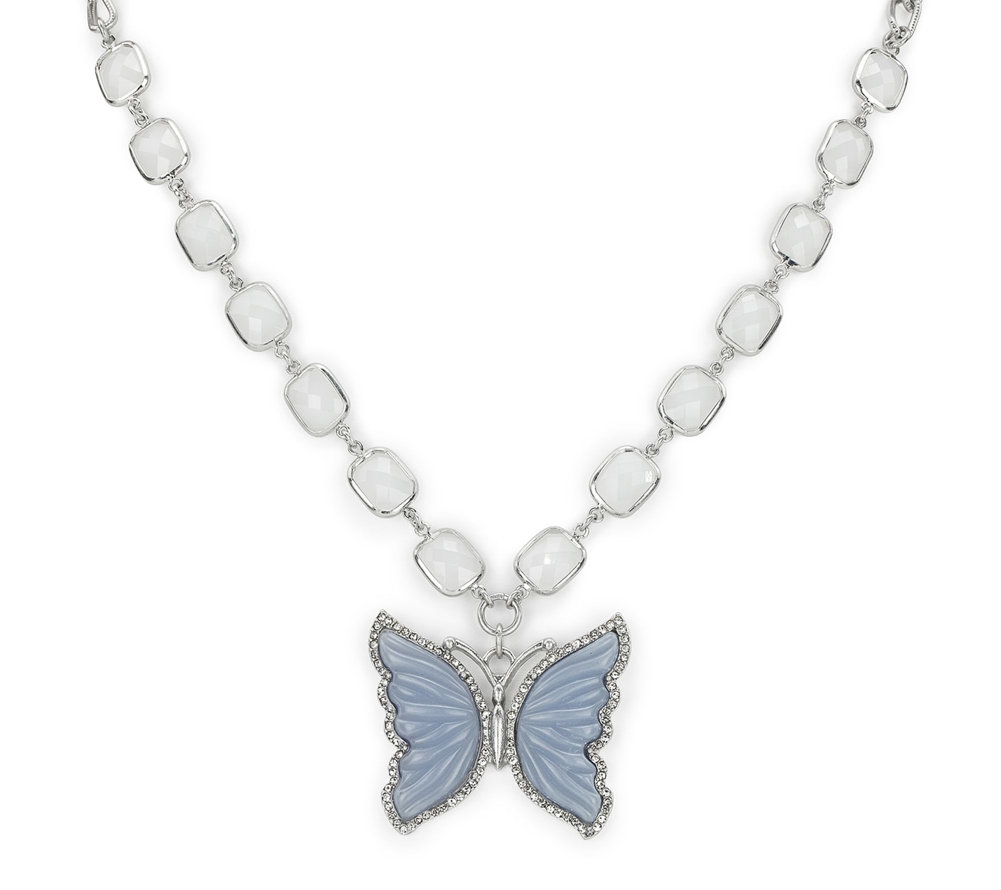 Patricia Nash Blue Butterfly Necklace