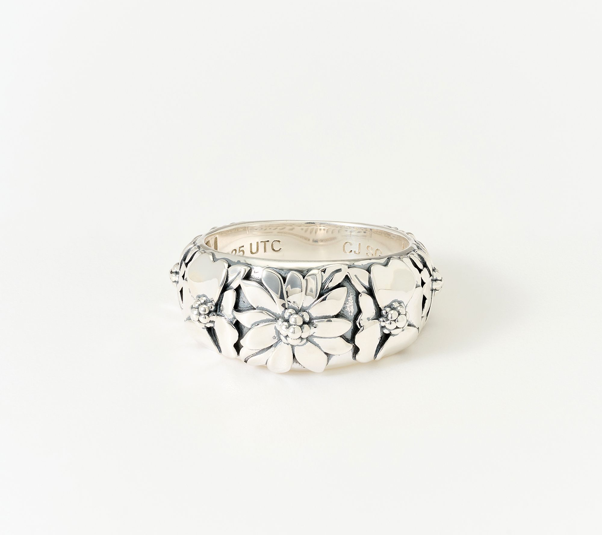 Christian James by Scott Grimes Sterling Silver Floral Garden Ring