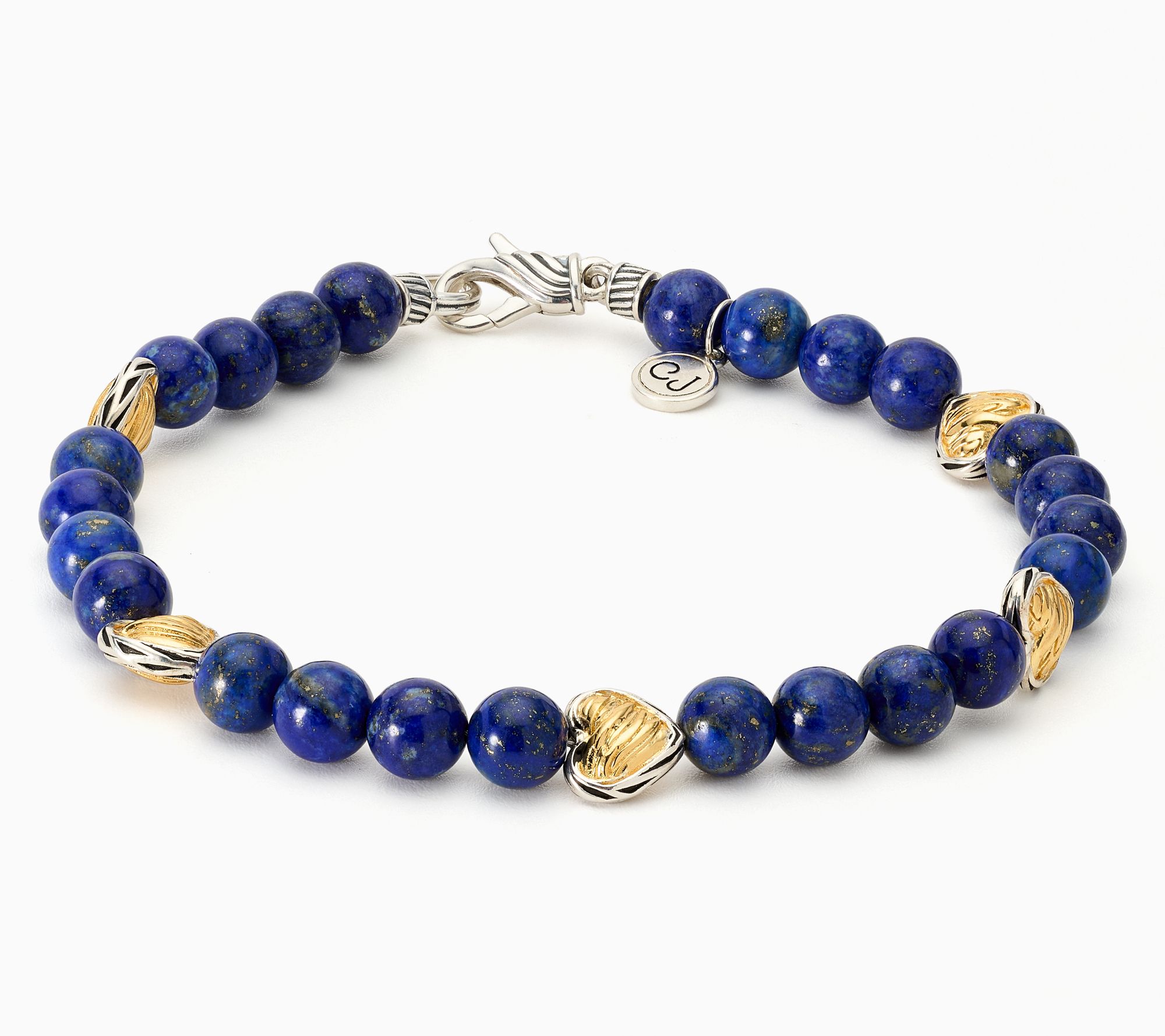 Christian James by Scott Grimes Plated Heart Ripple Bracelet