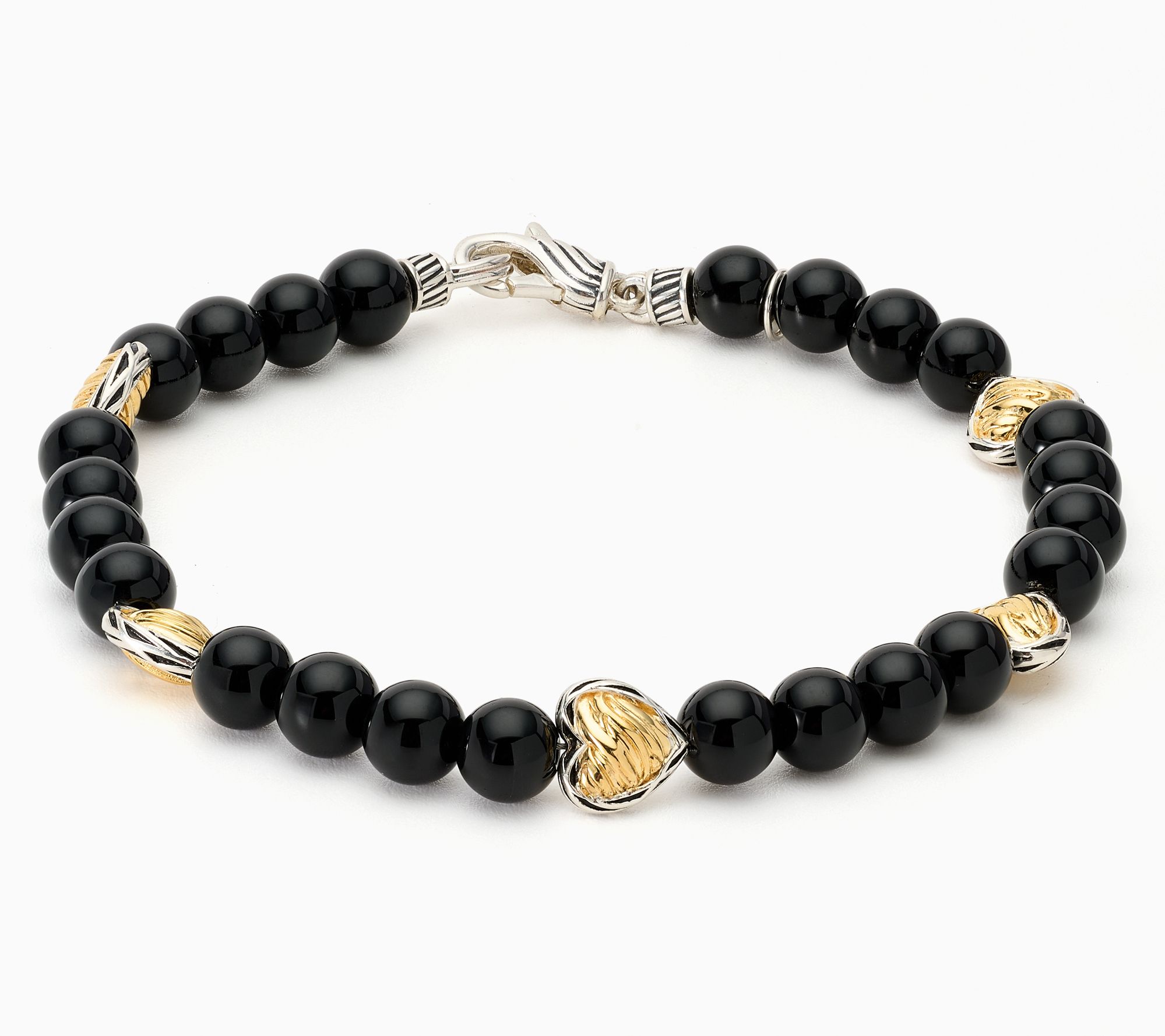 Christian James by Scott Grimes Plated Heart Ripple Bracelet