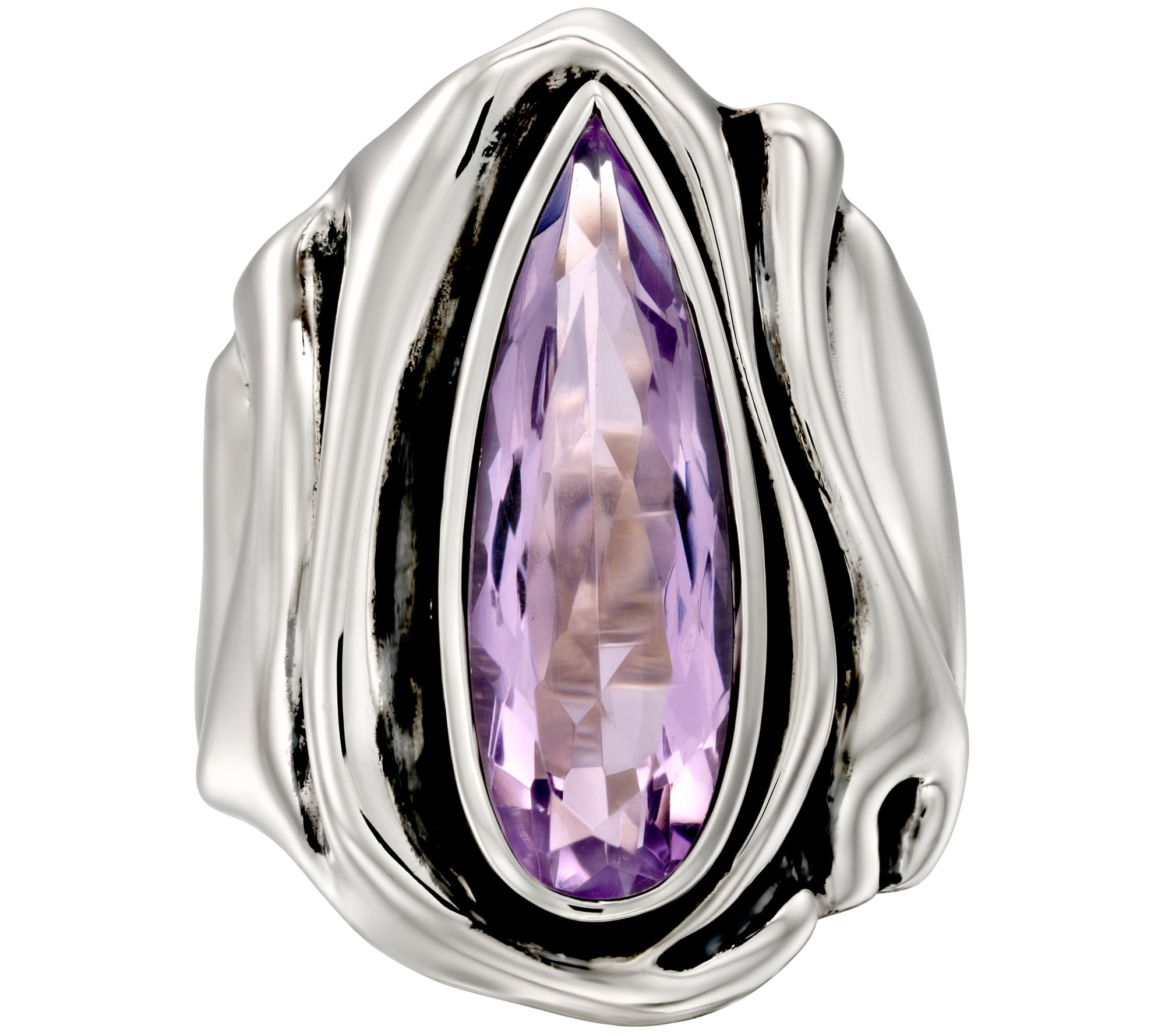 Hagit Sterling Silver 3.50 cttw Amethyst Ring - QVC.com