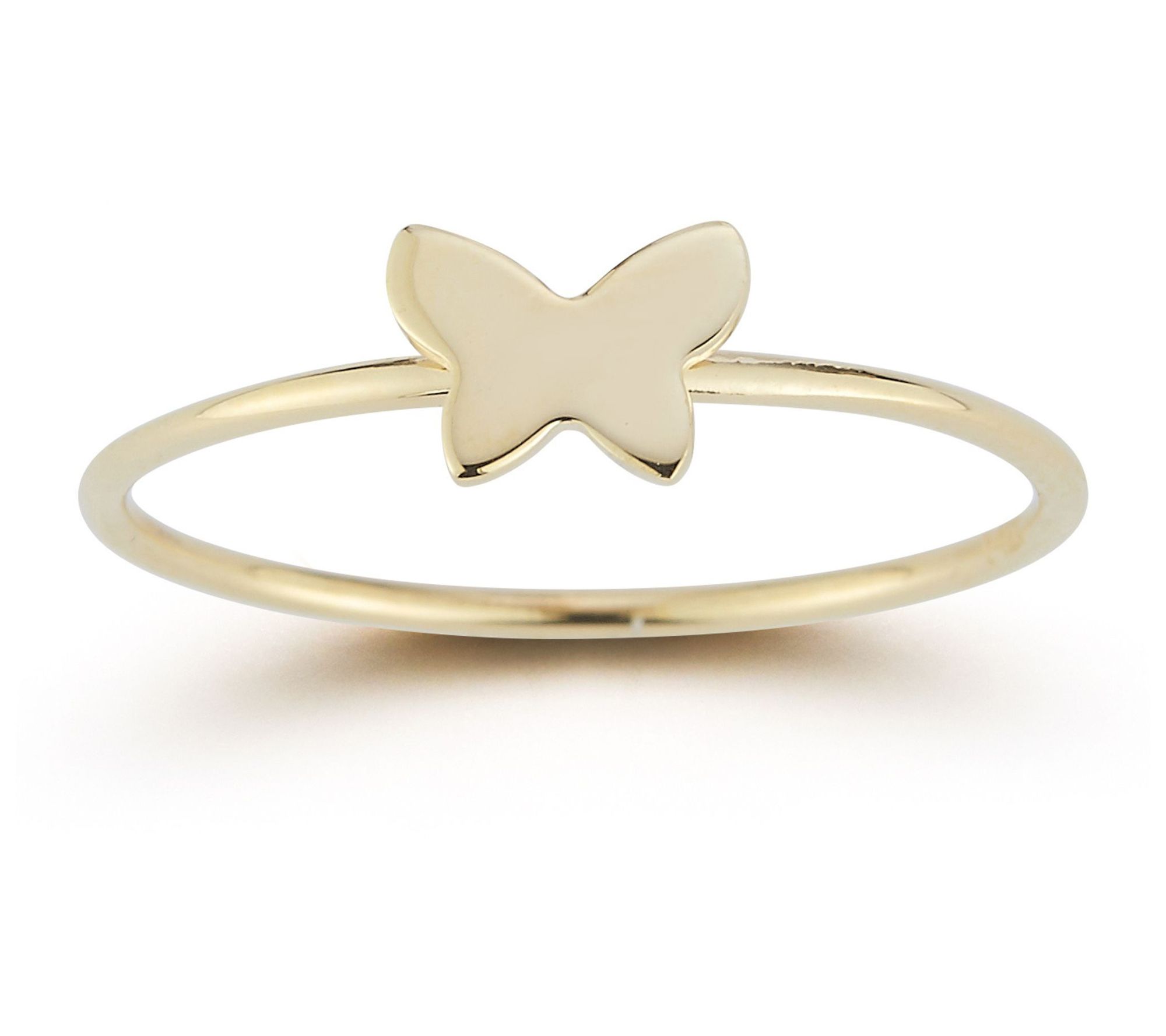 Luminosa Gold Butterfly Band Ring, 14K