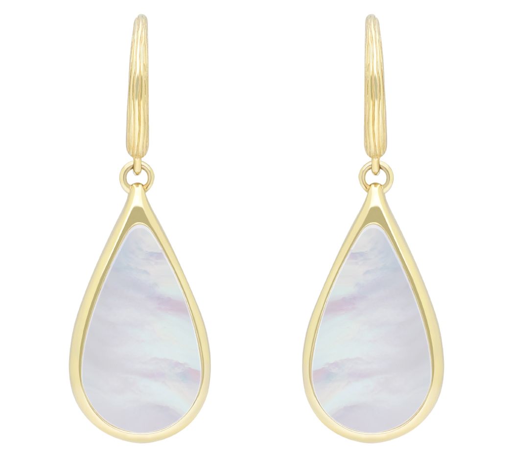 Ariva Sterling Silver Mother Of Pearl Teardrop arrings