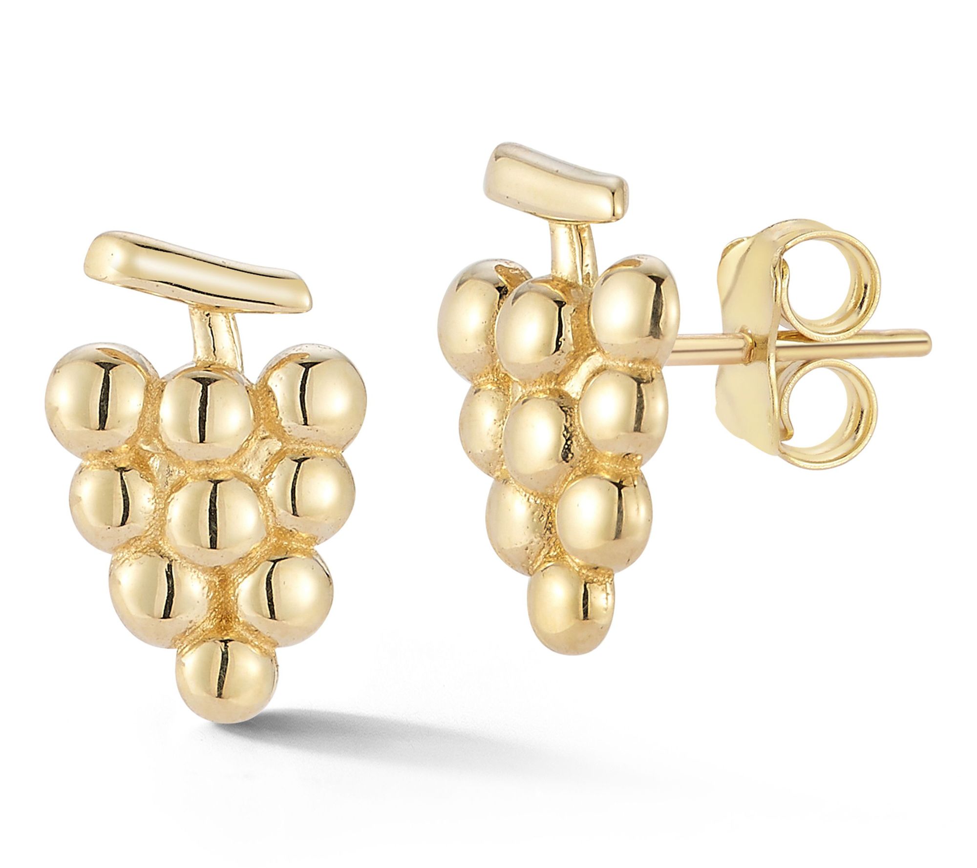 Luminosa Gold Grape Stud Earrings, 14K