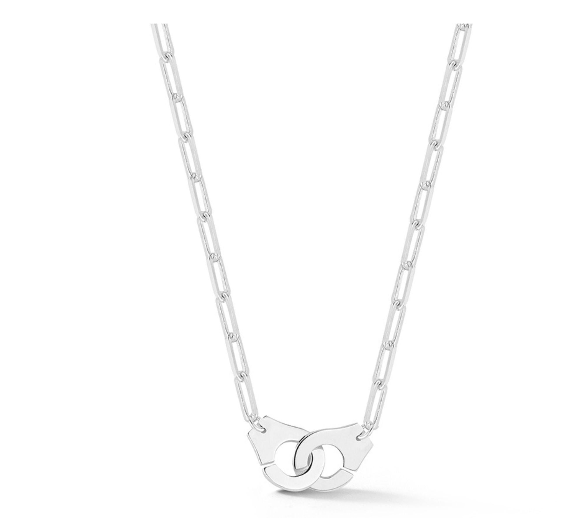 Sterlina Silver Handcuff Choker Necklace, Sterling