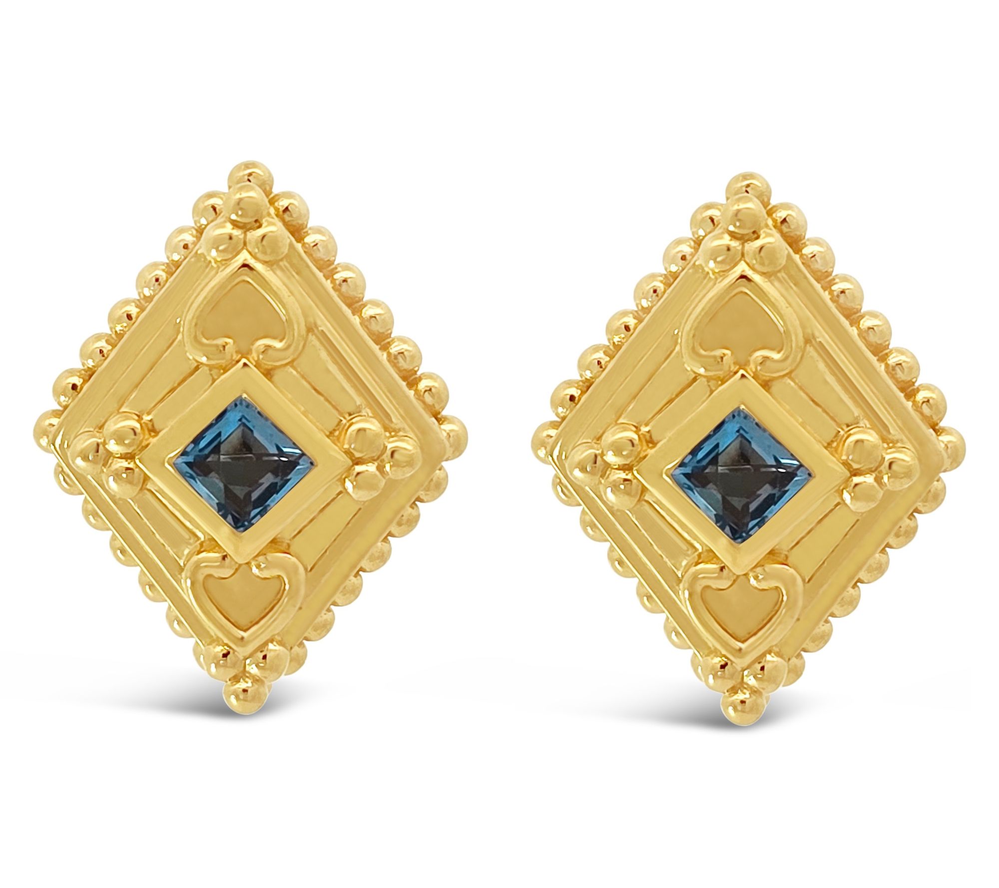 Elyse Ryan 14K Gold Clad Cecile Gemstone Earrings