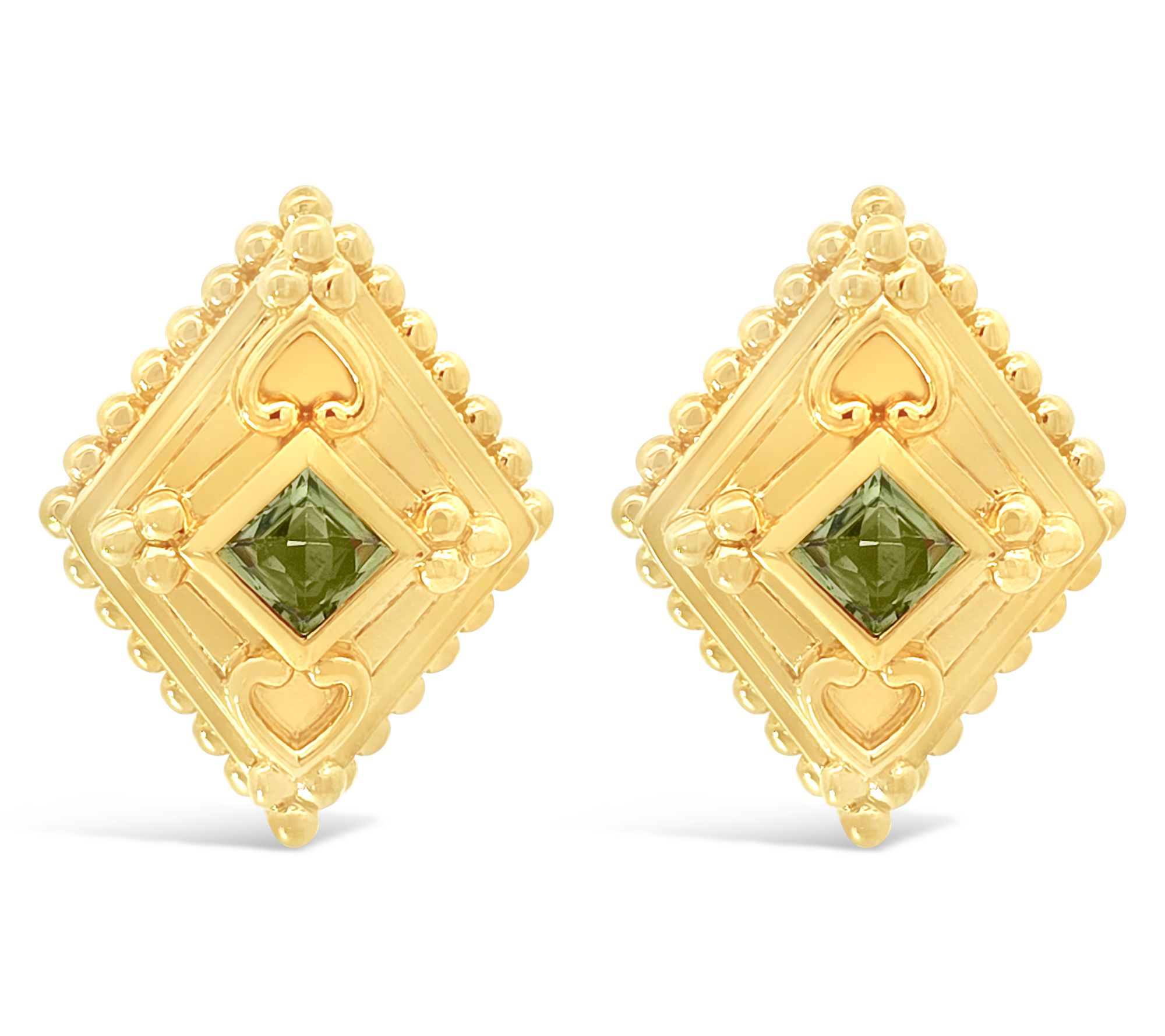 Elyse Ryan 14K Gold Clad Cecile Gemstone Earrings