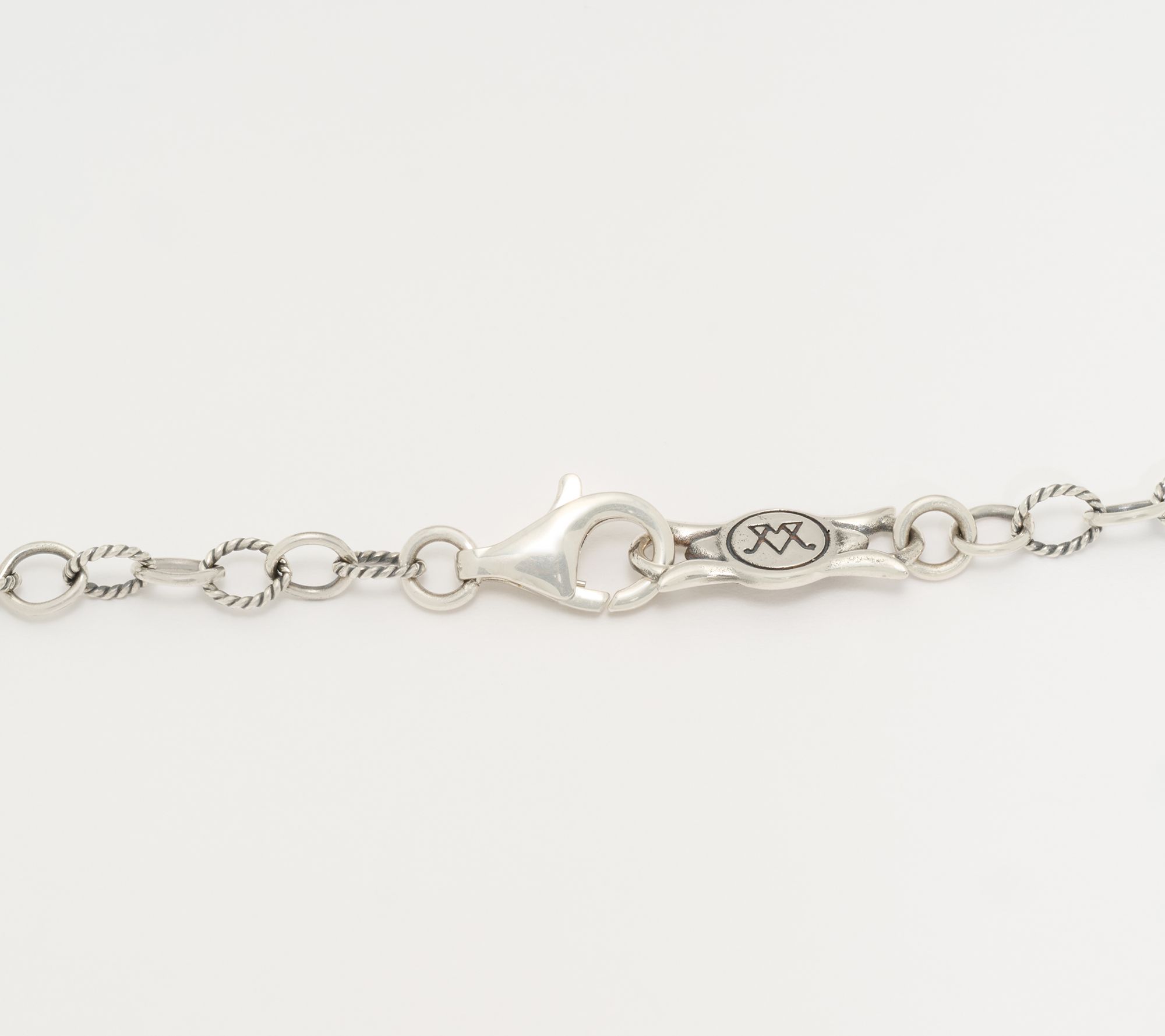 American West Sterling Silver Gemstone Concha Crescent