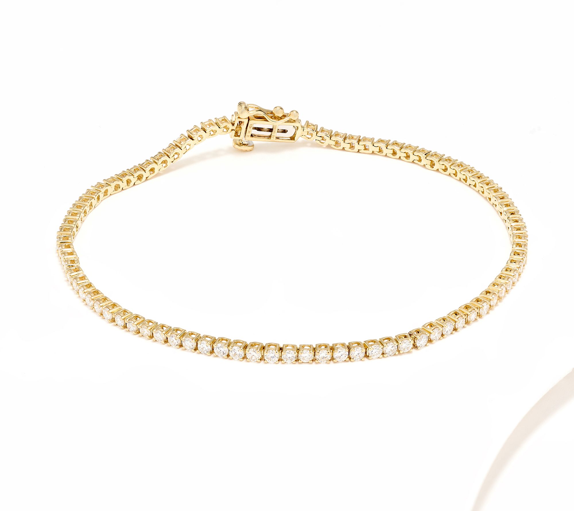  Fire Light Lab Grown Diamond 2.00 cttw Tennis Bracelet, 14K