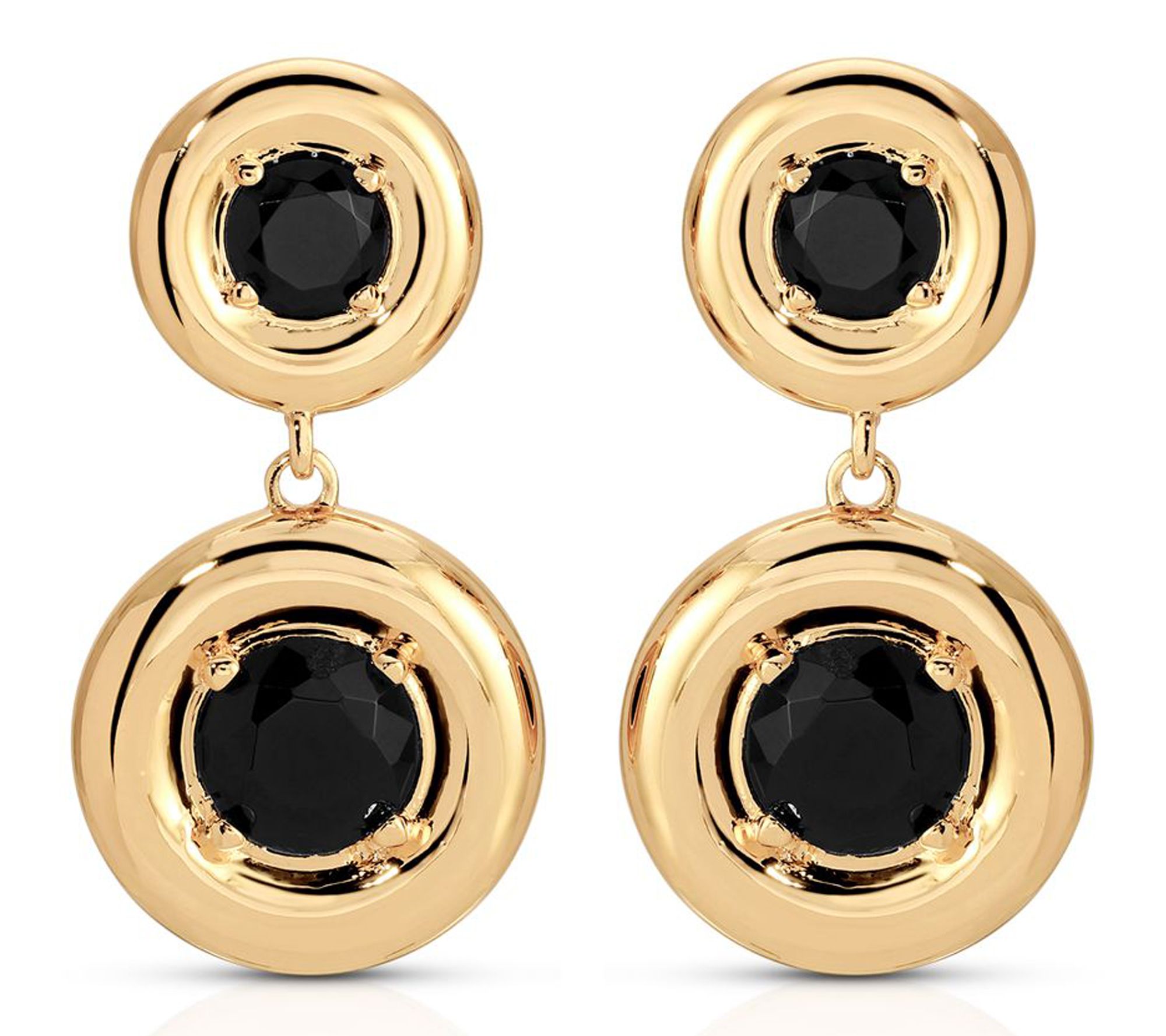 Ettika Orbit Black  Earrings