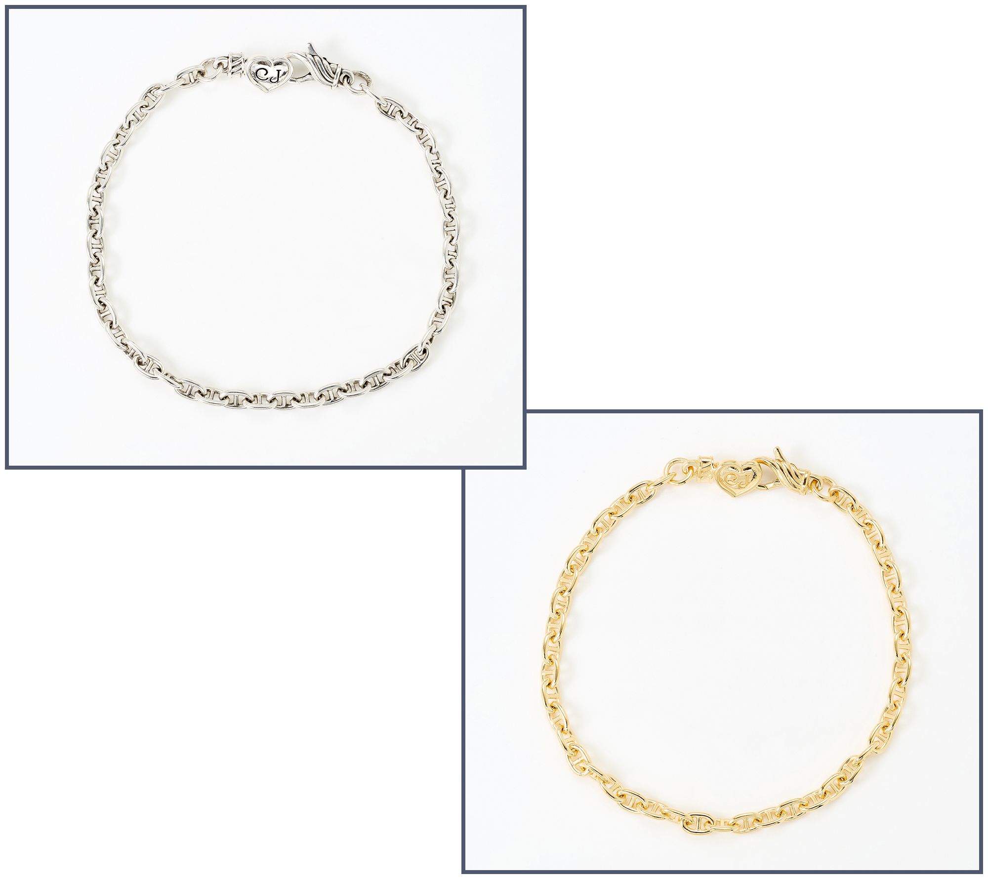 Christian James by Scott Grimes Mini Mariner Bracelet, Gold Clad/Light Ox