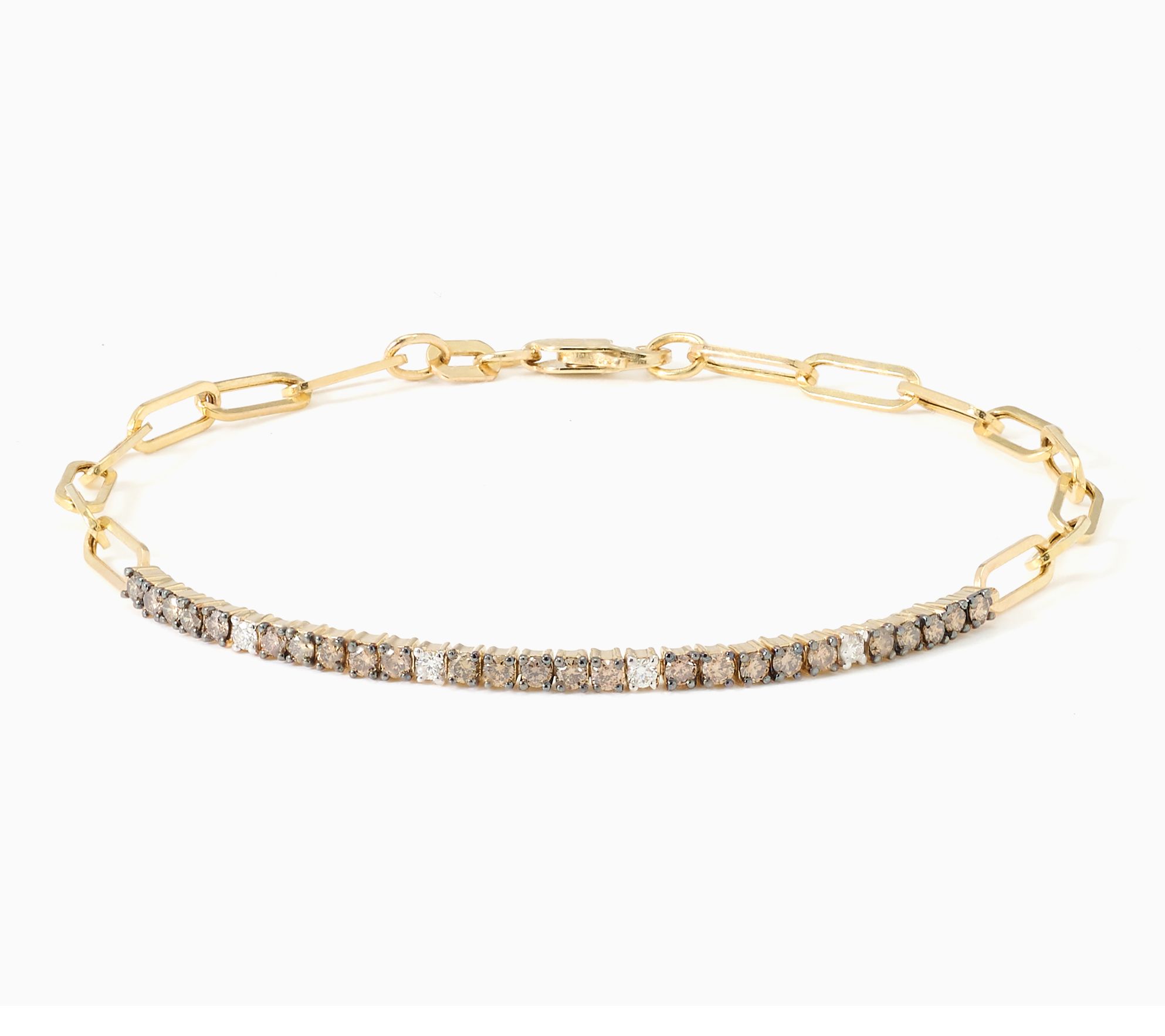 Kallati 0.80 cttw Coco Diamond Bracelet, 14k Gold