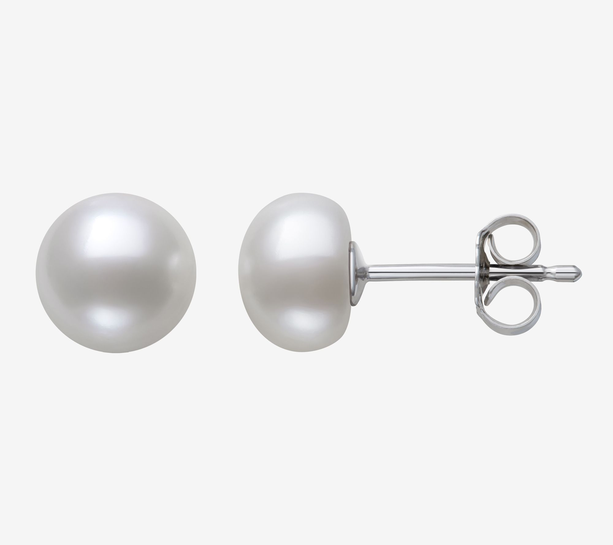 Amour De Pearl 7-8mm Cultured Pearl Stud Earrings, Sterling