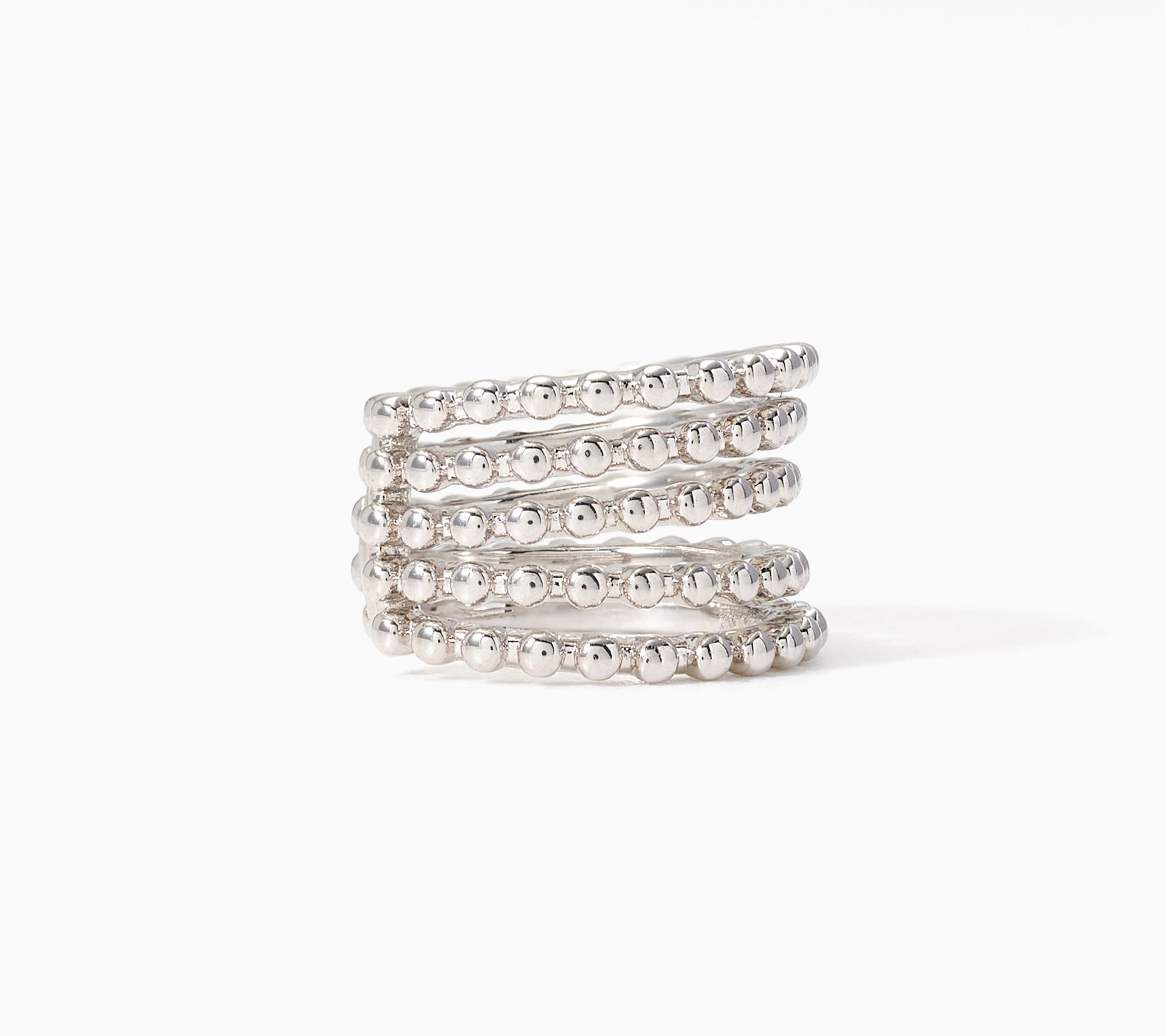 David Markstein Bronze Updated Beaded Multi-Row Ear Cuff