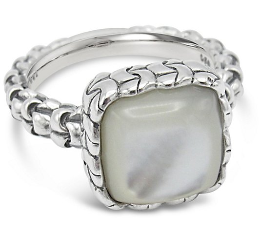 Tiffany Kay Studio Purl Knit Mother-of-Pearl Ring