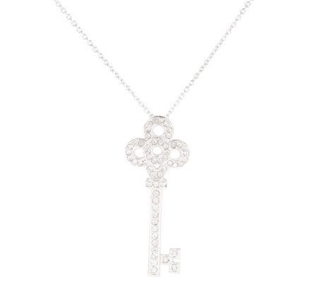 Pave Key Necklace