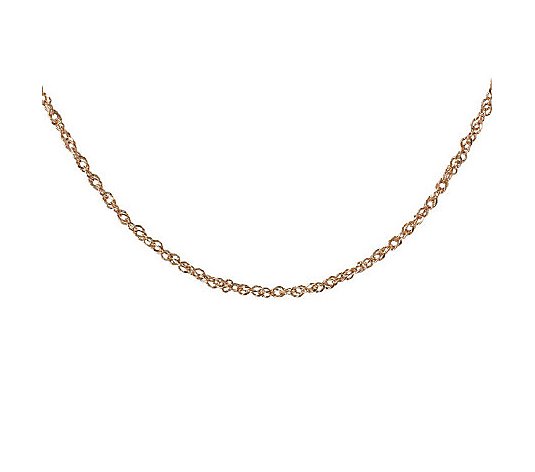 Milor Gold 16" Diamond-Cut Singapore Necklace,14K Gold 1.60g