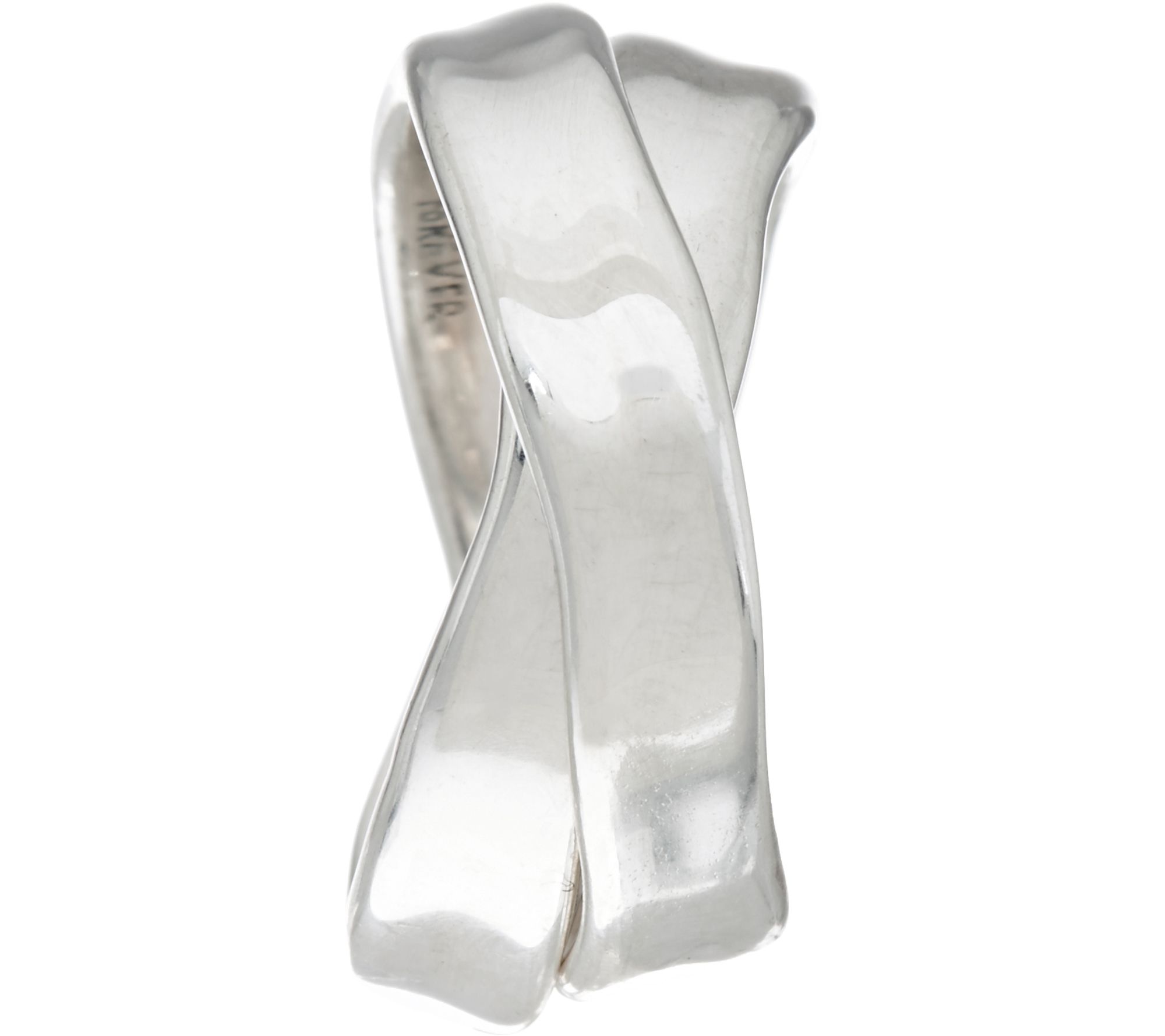 Hagit Sterling Silver Together Forever Rolling Ring - QVC.com