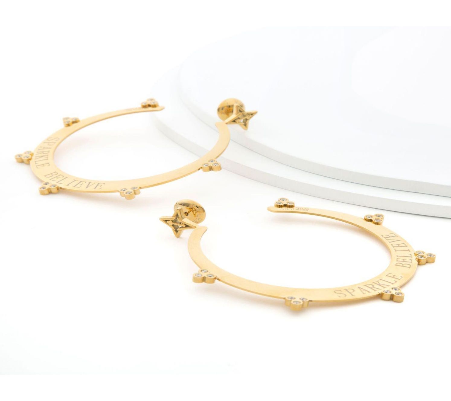 Valencia Key Sparkle Believe Large Hoop Earring s