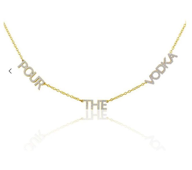 Diamonque x Zaxie Pour The Vodka Necklace