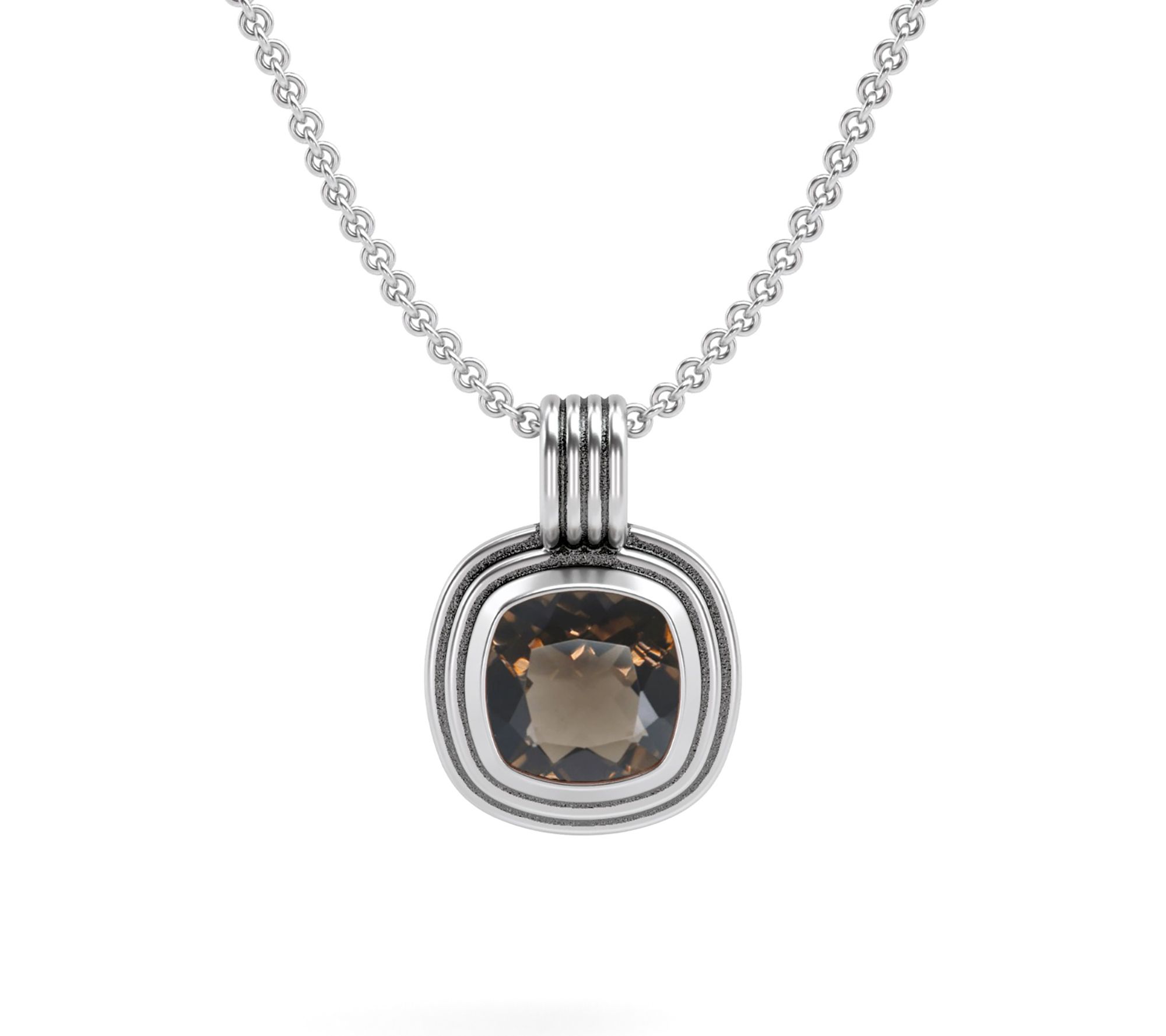 Or Paz Ripple Effect Cushion Gemstone Pendant w/ Chain