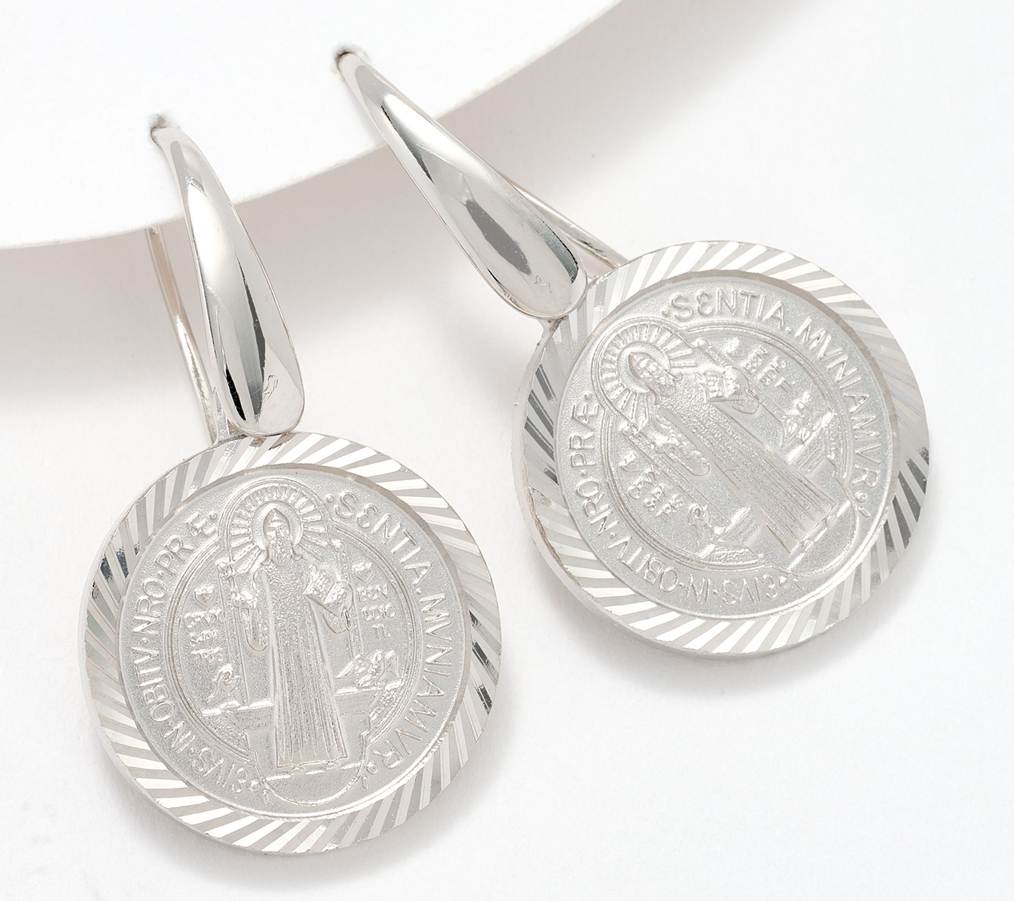 David Markstein Bronze San Benito Medal Earrings