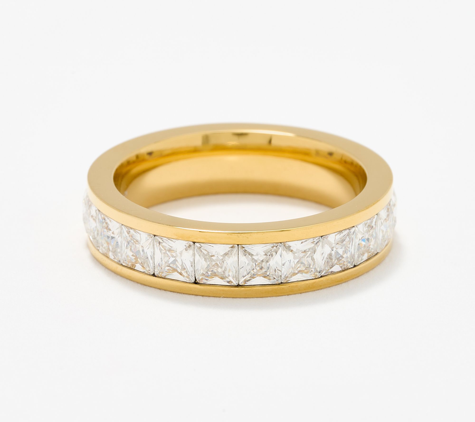 Steel by Diamonique Band Ring
