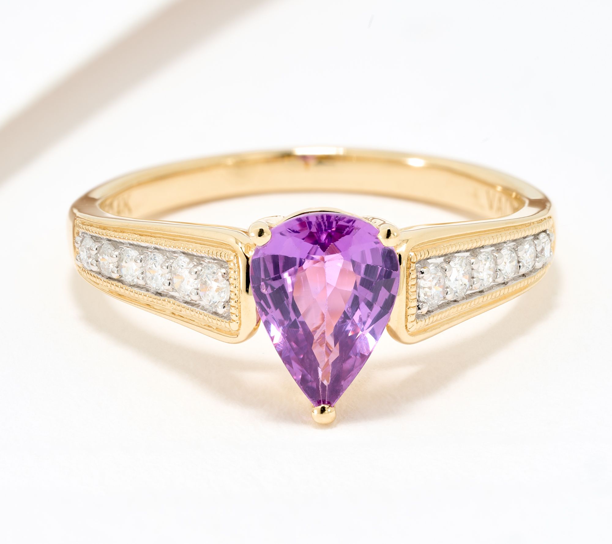 Vault Discoveries Madagascar Purple Sapphire Ring, 14K Gold