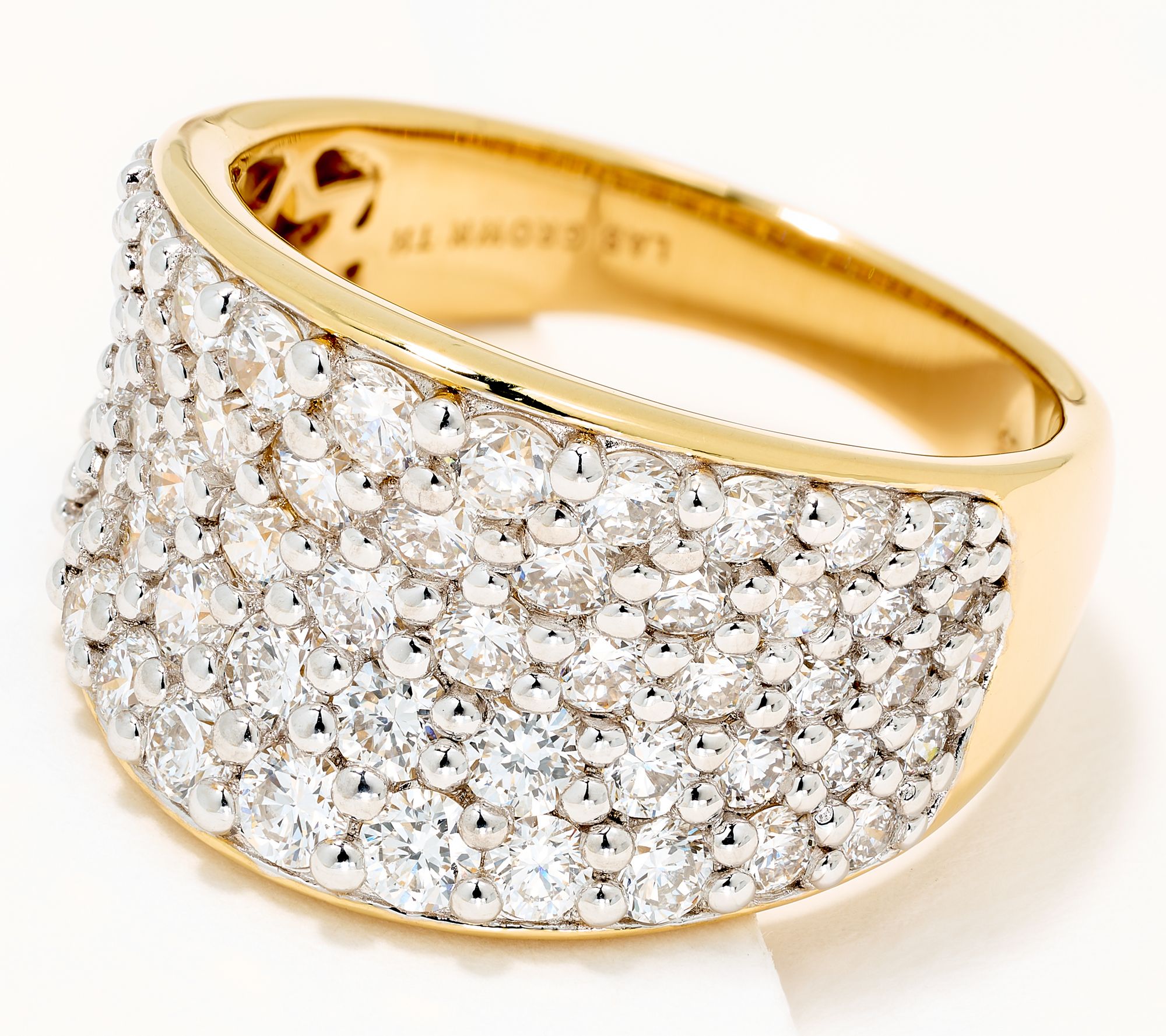 JEN by Jennifer Miller Pave Lab Grown Diamond Saddle Ring, 2.50ct