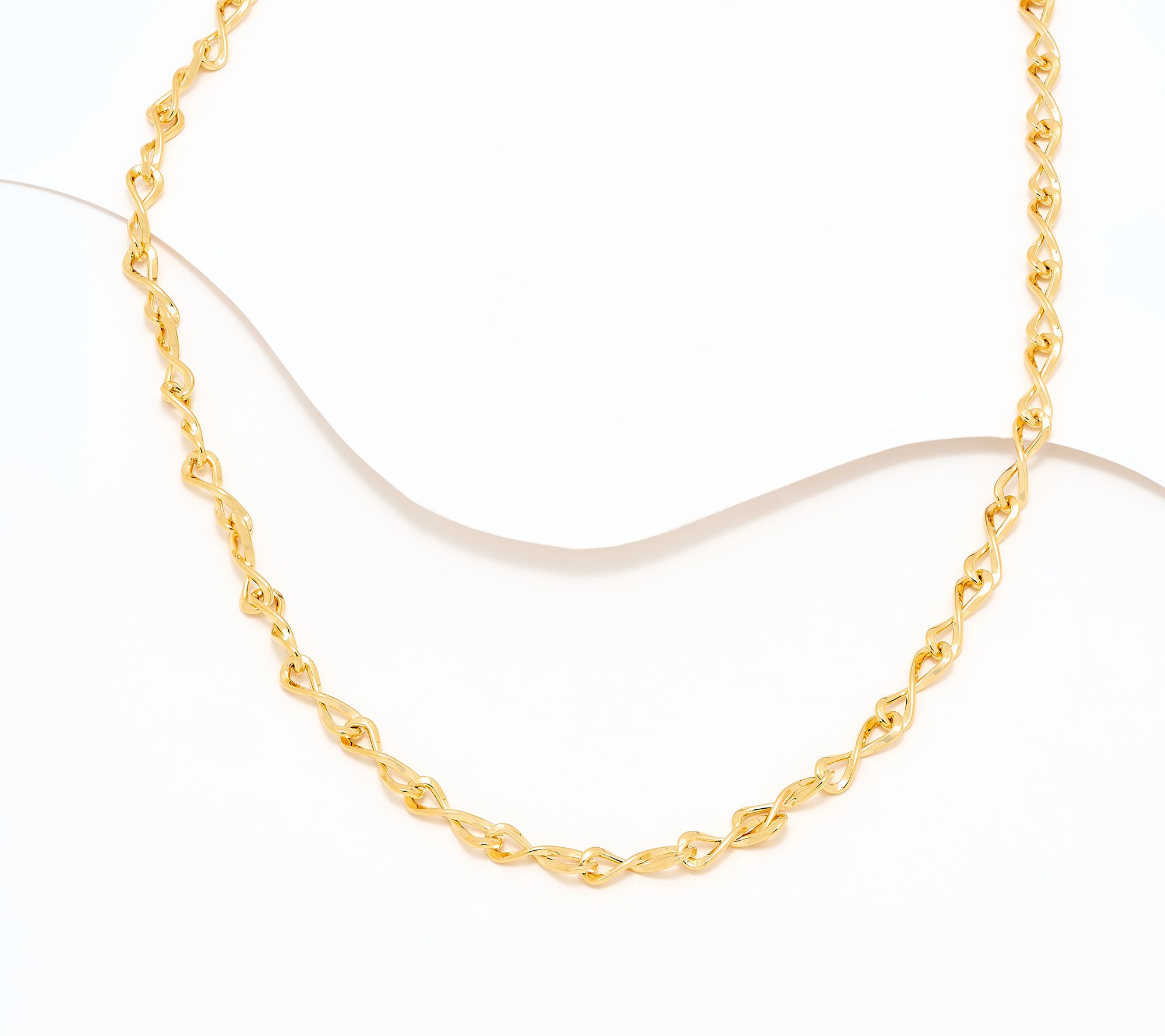 Christian James by Scott Grimes 14K Clad 20" Eternity Link Necklace 16.5g