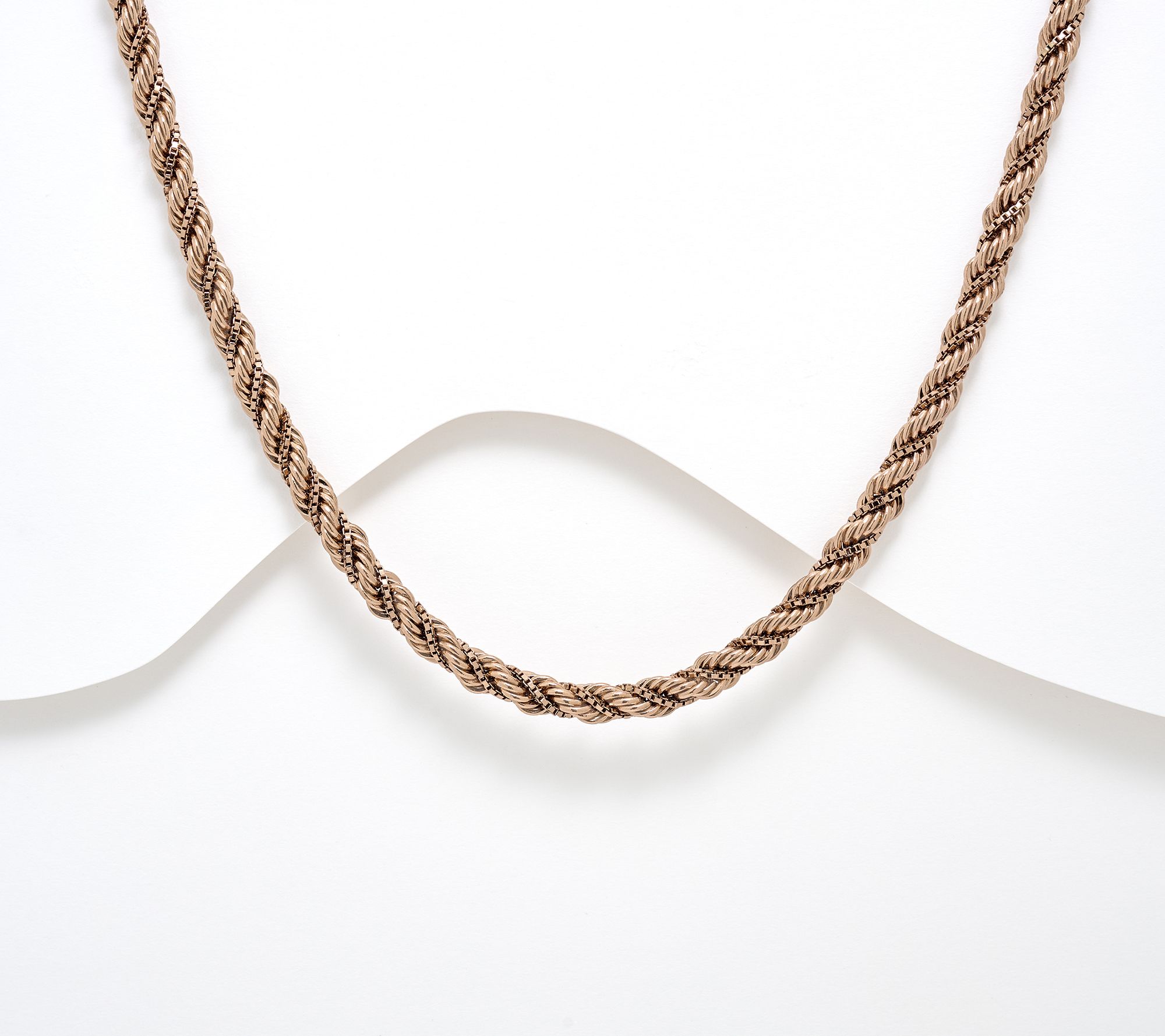 David Markstein Premier Duetto Hand Crafted Rope & Box Necklace, 16"