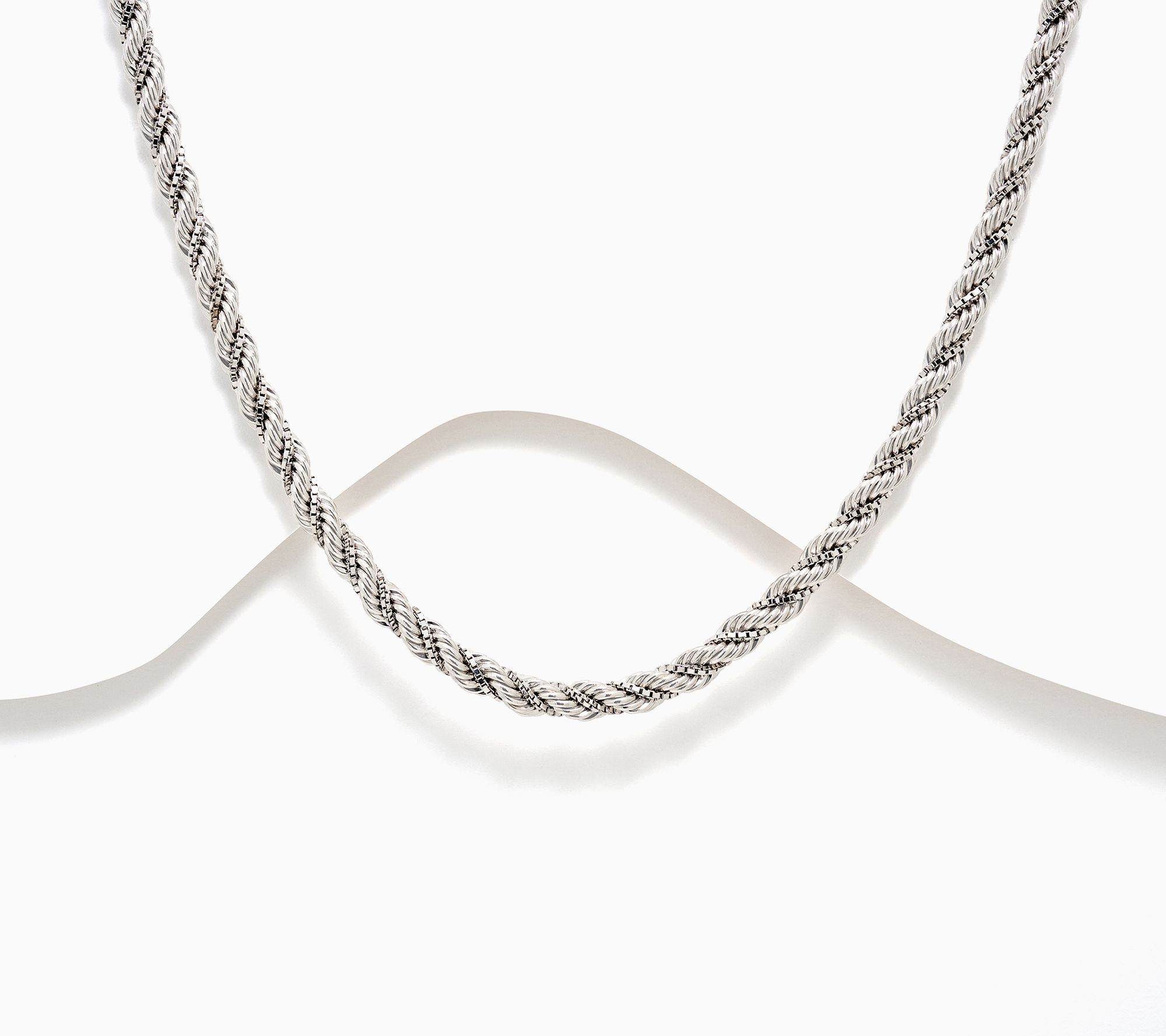 David Markstein Premier Duetto Hand Crafted Rope & Box Necklace, 16"