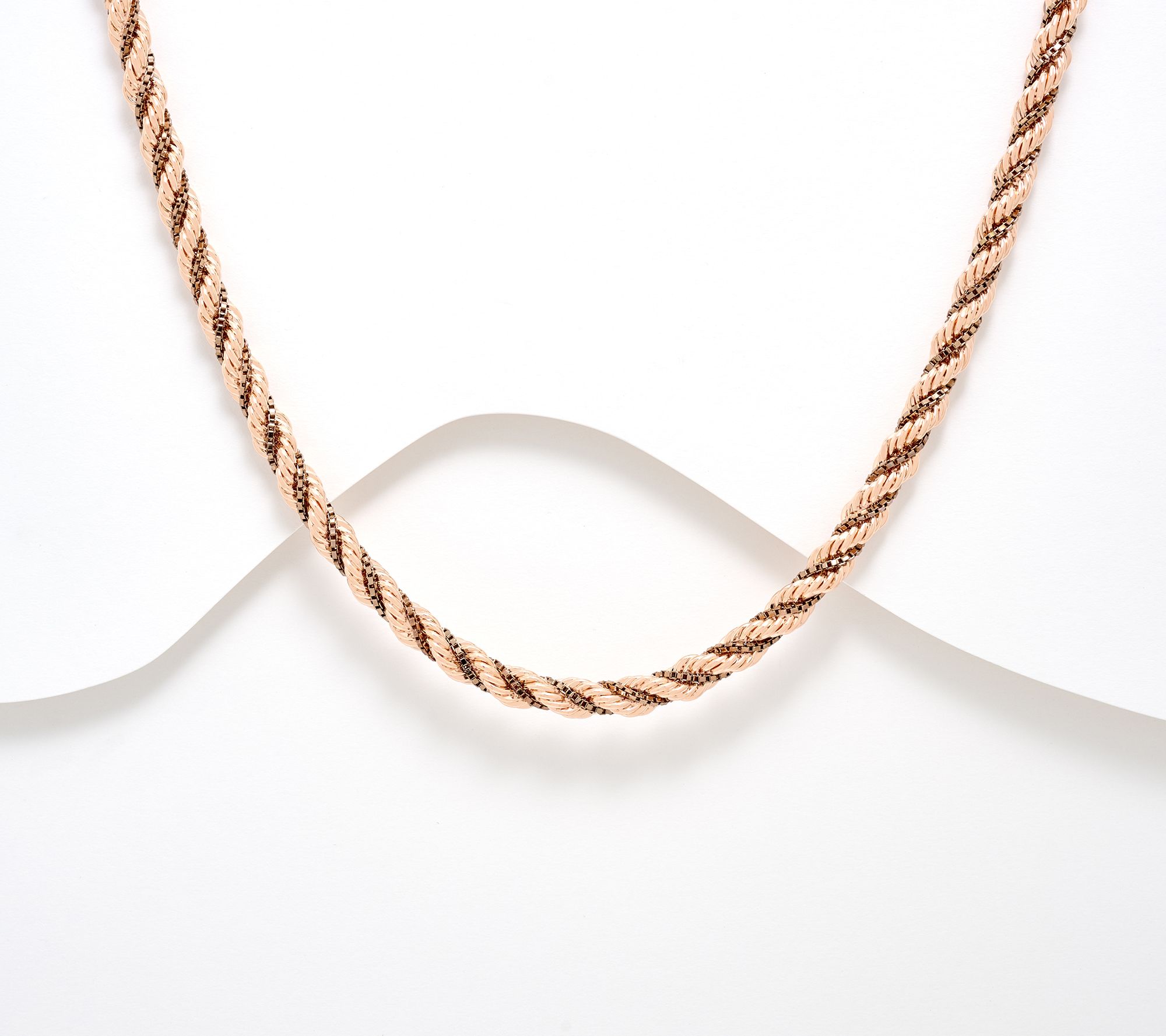 David Markstein Premier Duetto Hand Crafted Rope & Box Necklace, 16"