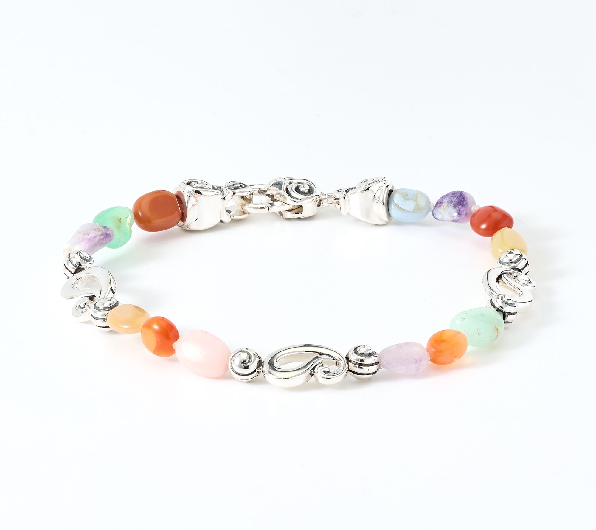 Third Person Sterling Silver Creative Soul Opal Bracelet, 12.5g