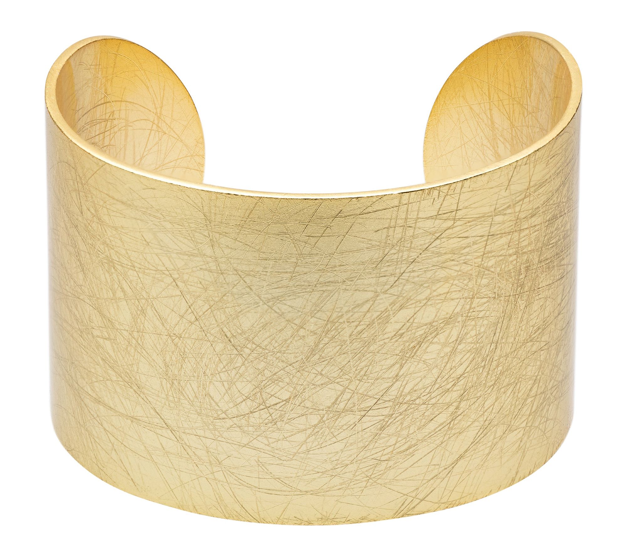 Youzey Brushed Wide Cuff Statement Bracelet