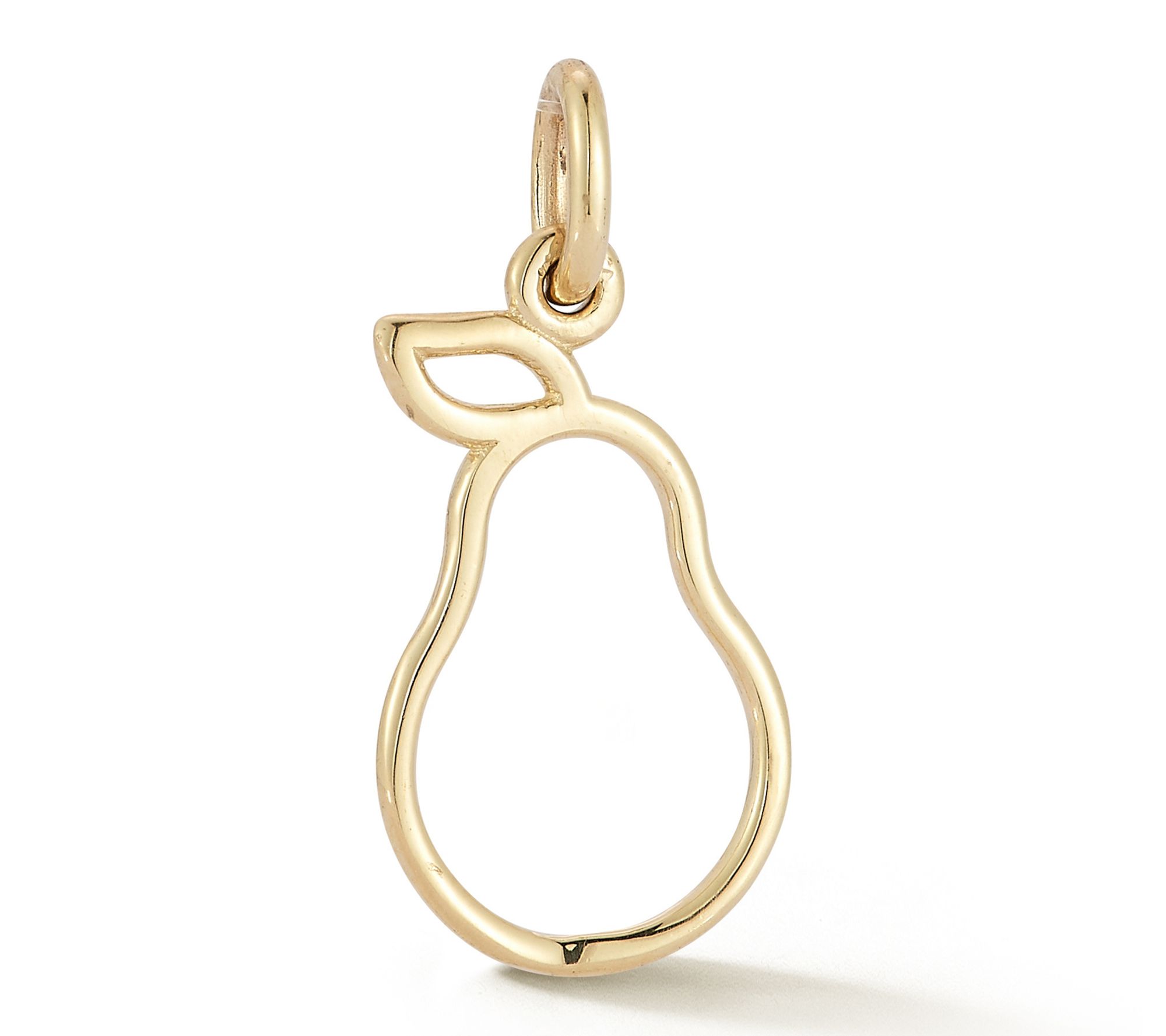 Italian Gold Pear Pendant, 14K