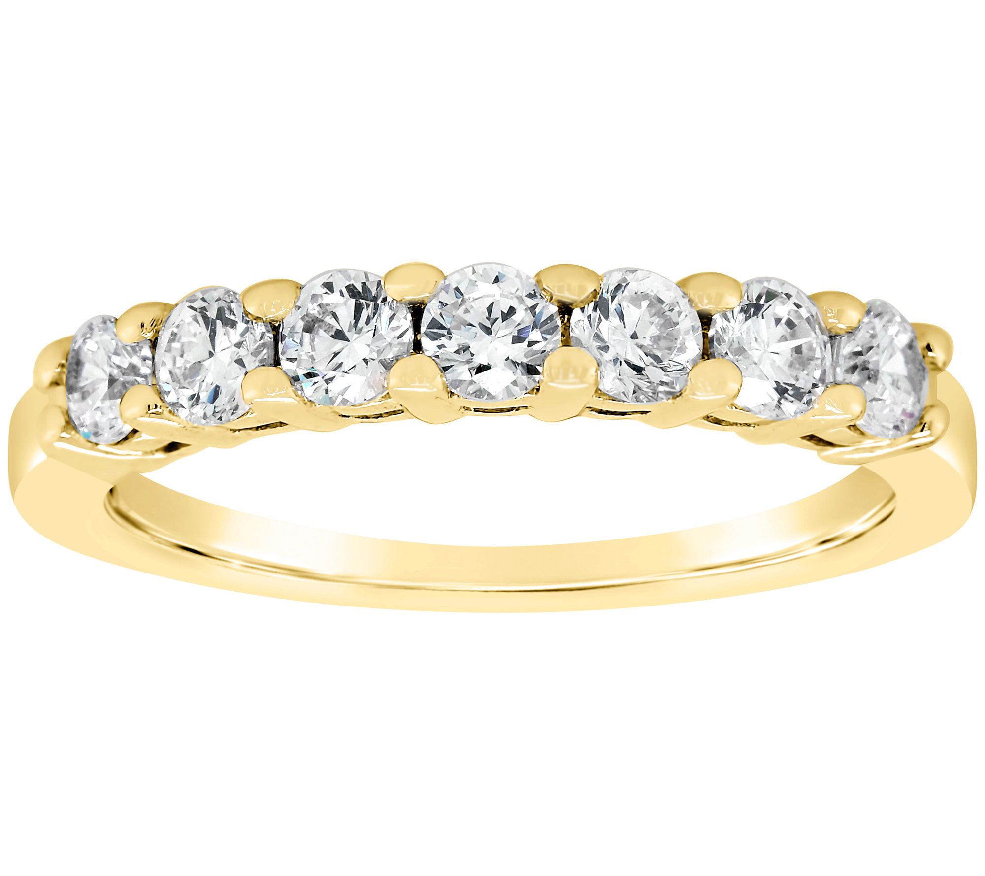 Affinity 14K Gold 7/10 cttw Round Diamond Band Ring