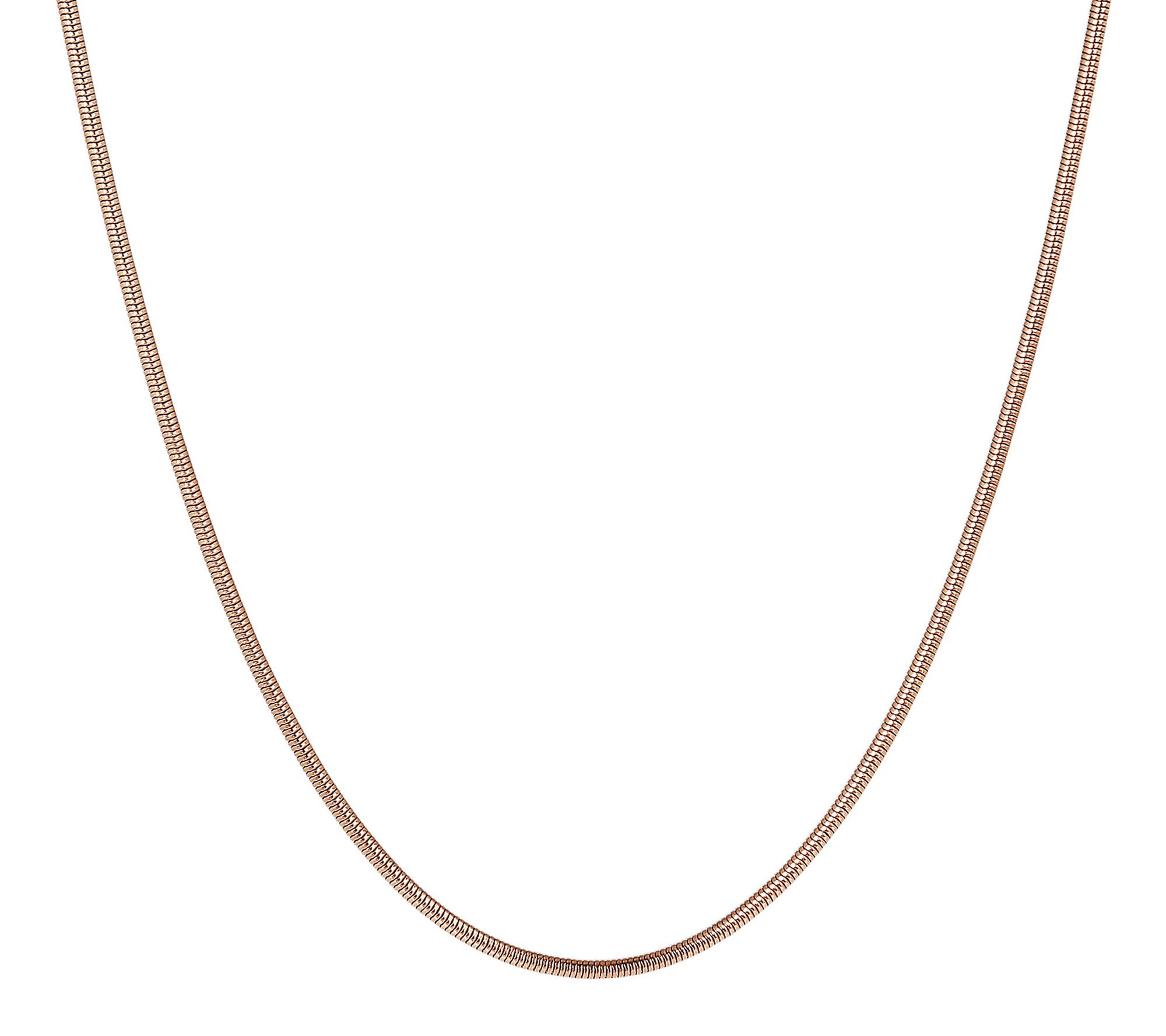 Steel by Design 24" Polished Snake Chain Necklae